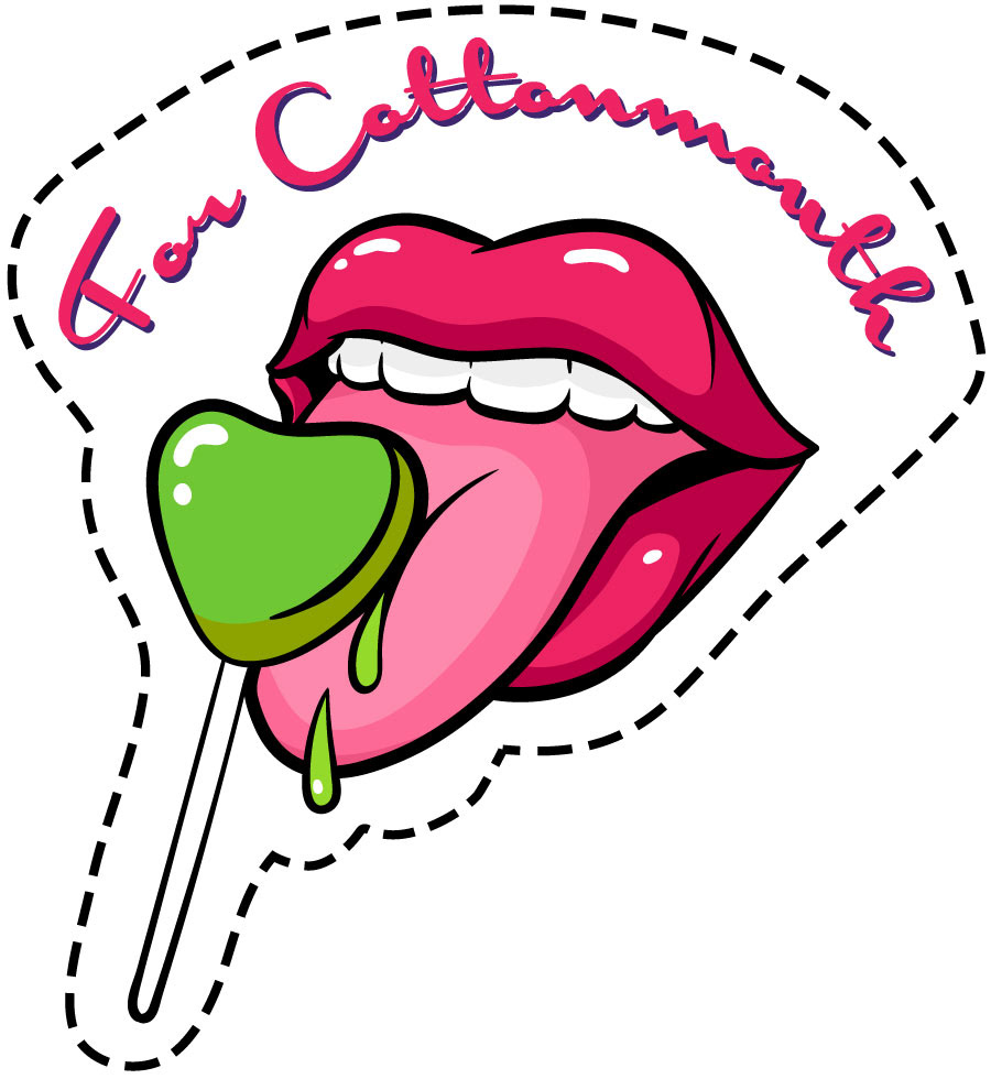 Sticker design used on candy bags that went in every order