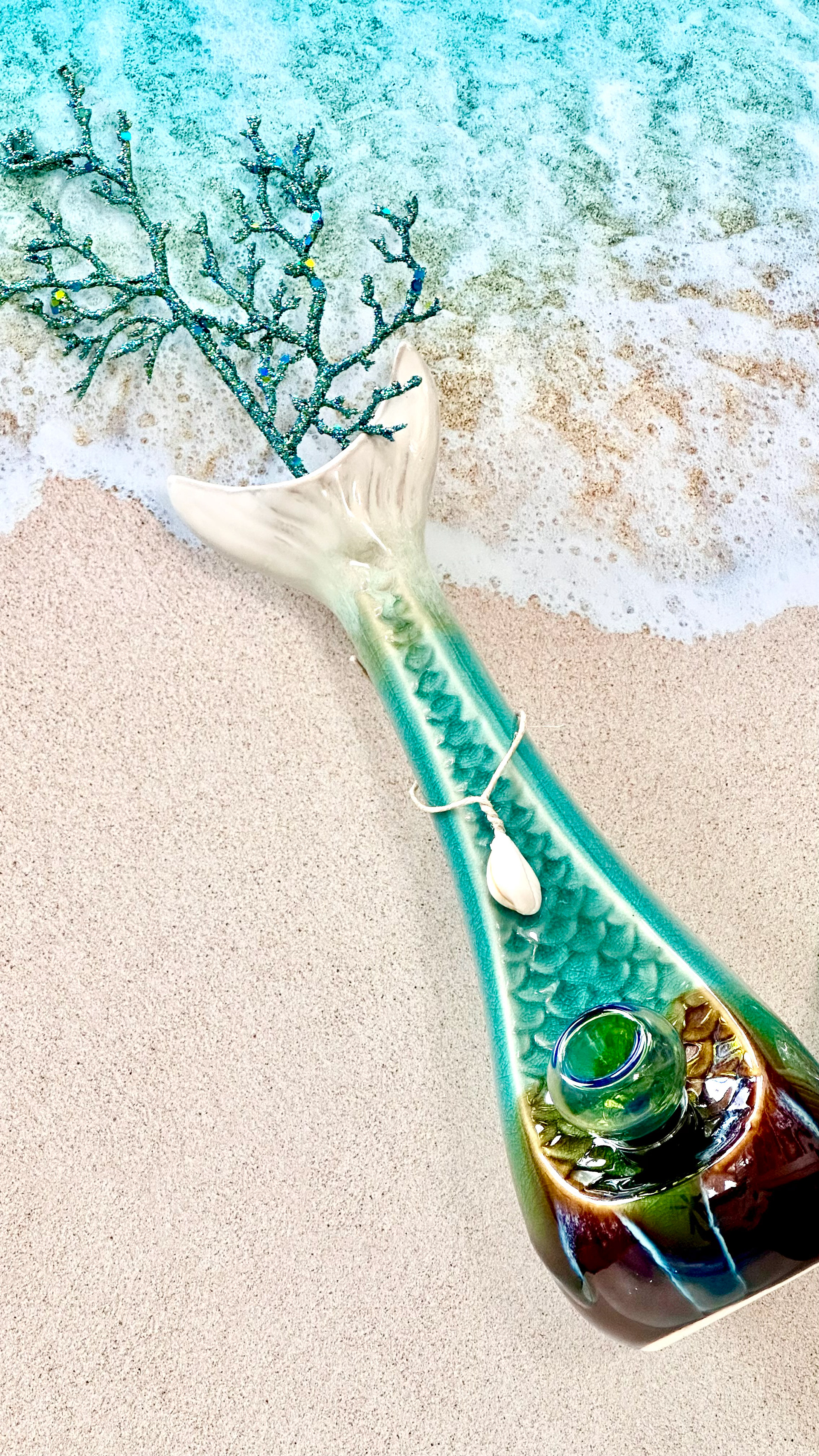 My Bud Vase product photography for Mermaid bong