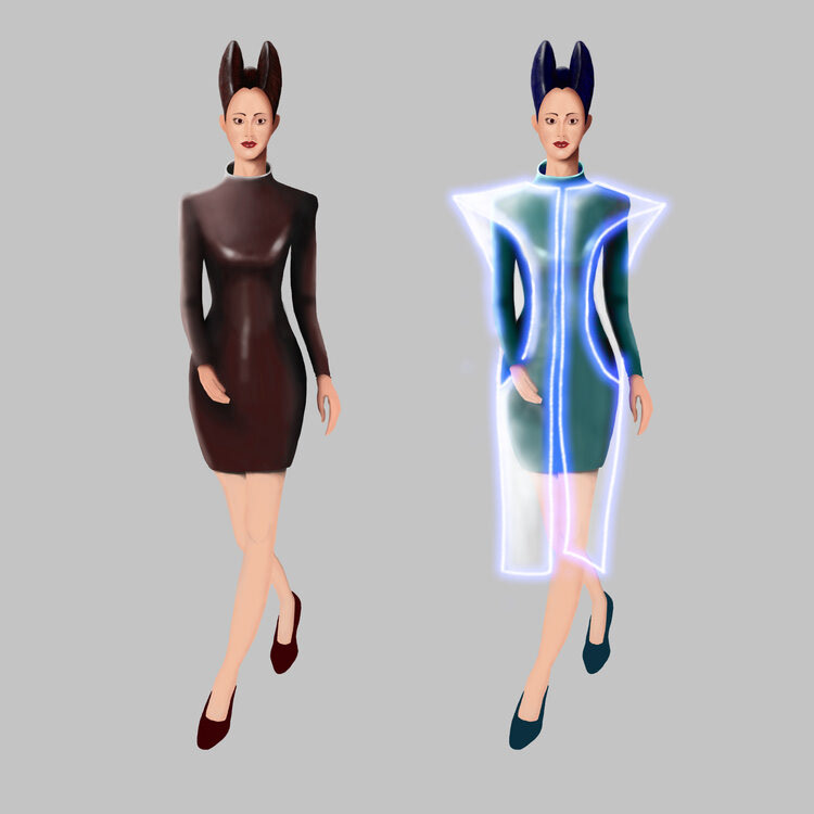 Frank Wong, "Female Character #1," 2020, Adobe Photoshop.