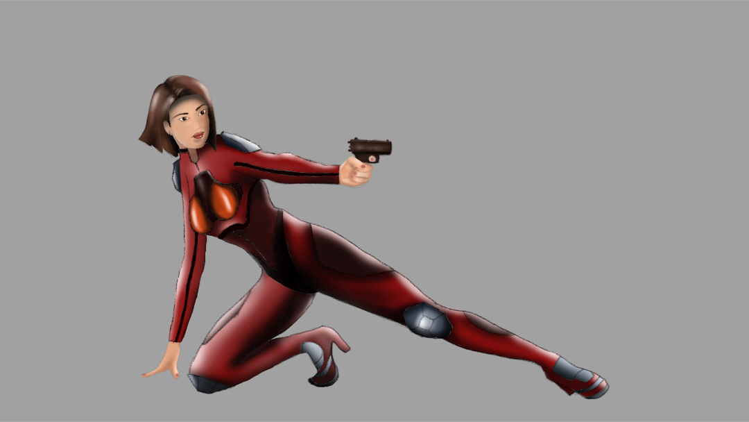 Frank Wong, "Female Character #4," 2020, Adobe Photoshop.