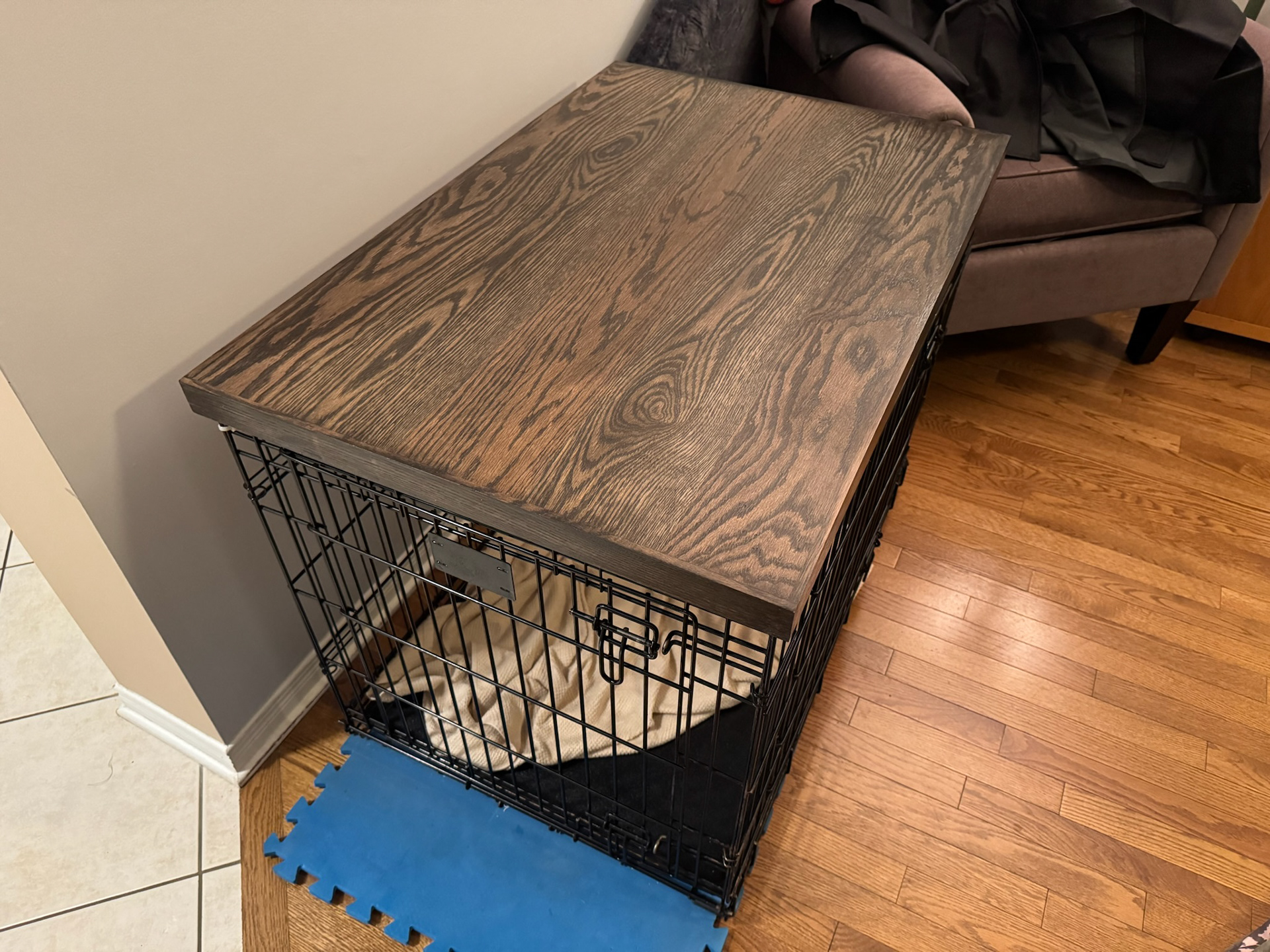 Oak with Ebony finish