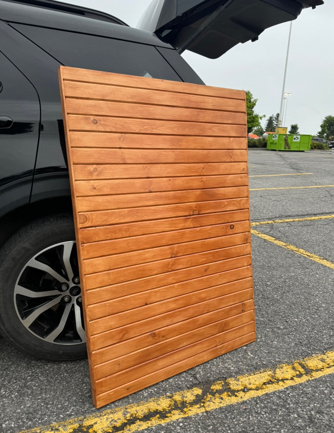 Grooved Pine with Golden Pecan Finish