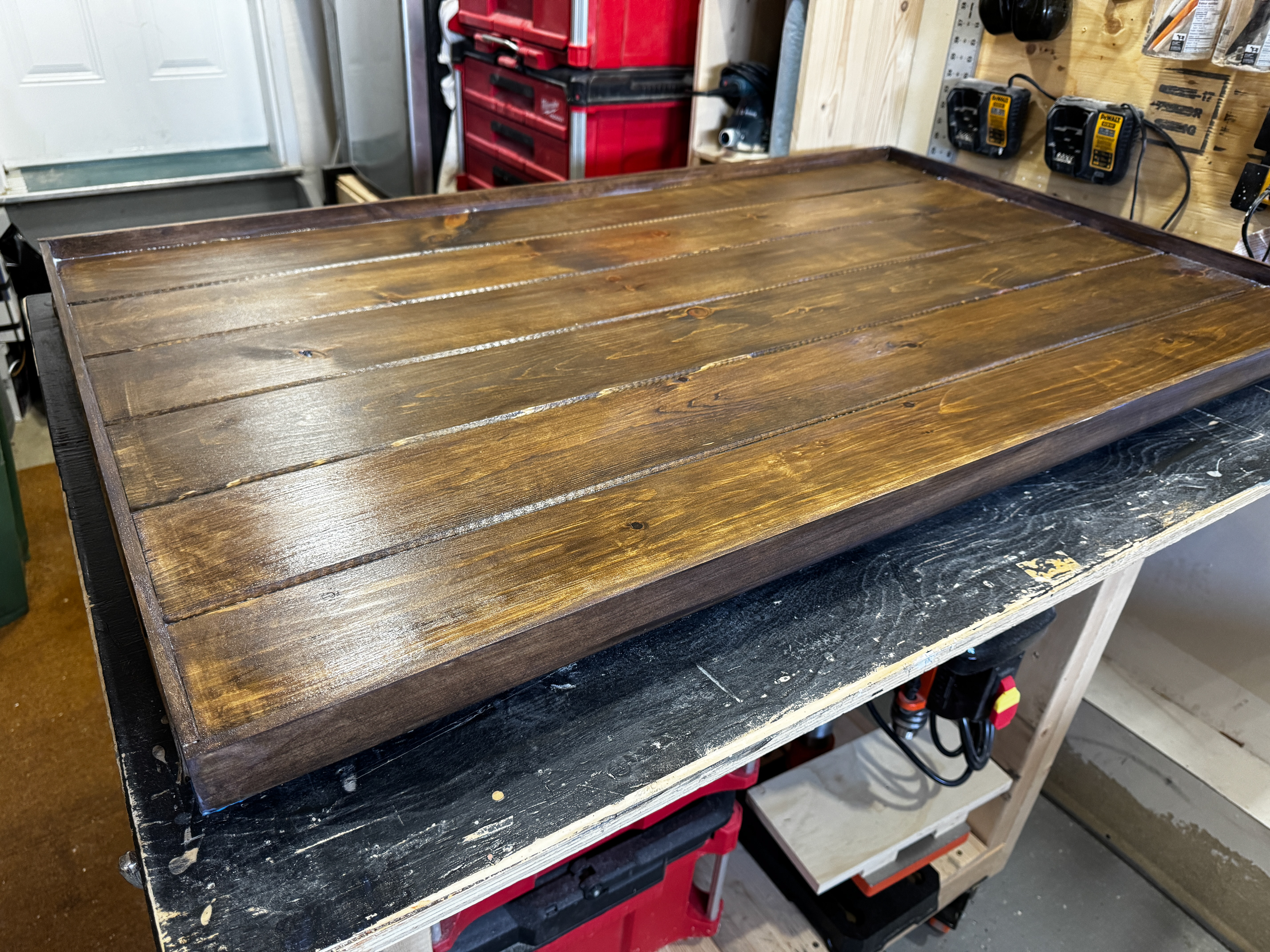 Work in Progress - Pine with Dark Walnut Finish