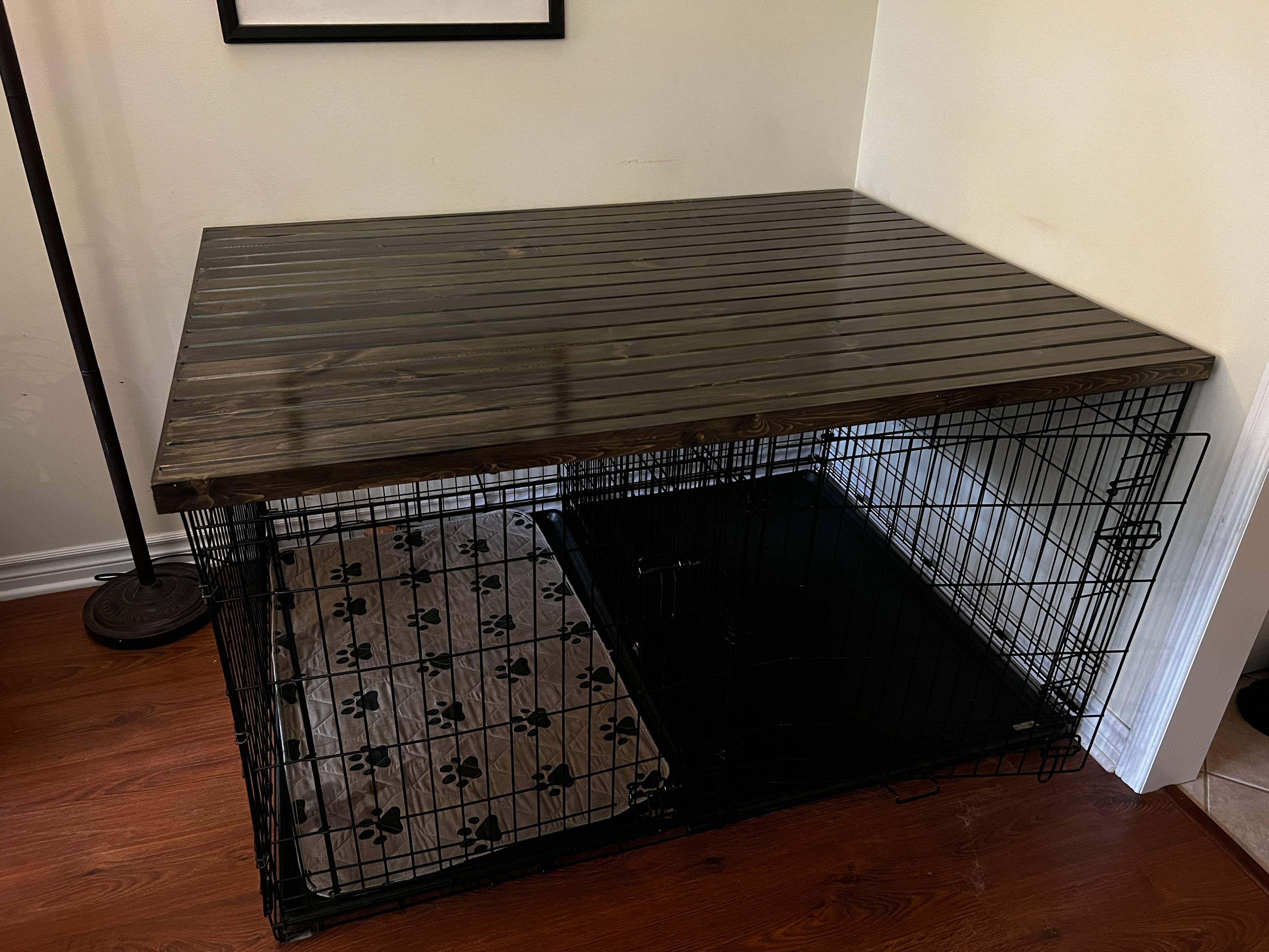 Grooved Pine with Ebony Finish