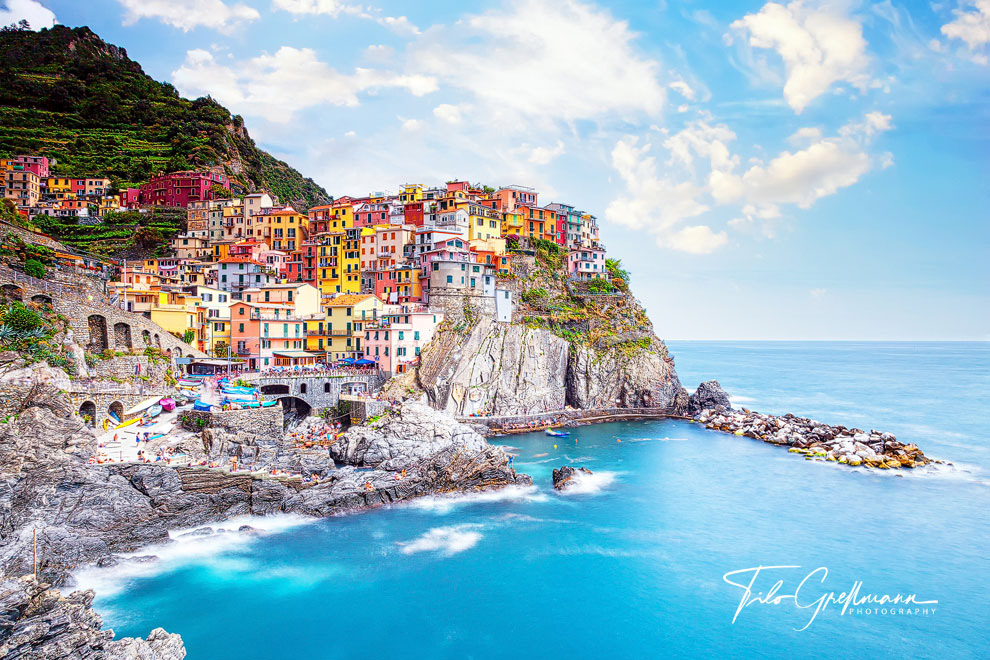 Colorful houses of Manarola, Italy