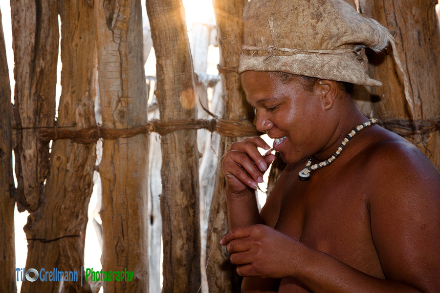 Damaras people in Namibia