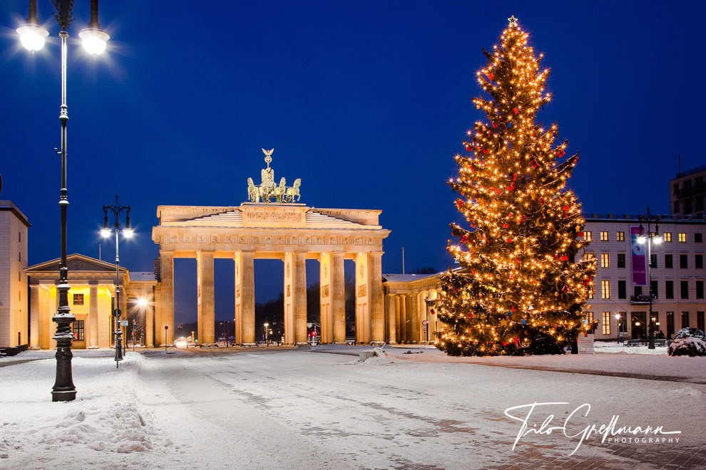 Brandenburg Gate at Christmas time