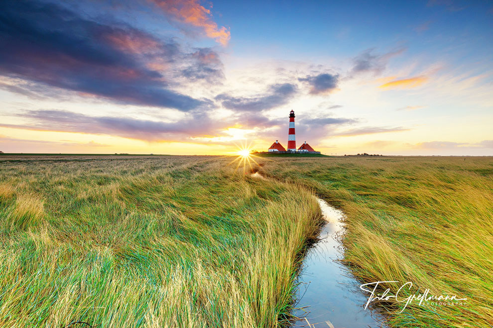 Westerhever Leuchtturm, Nordsee