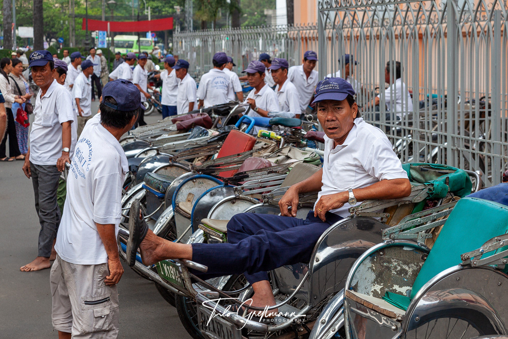 rickshaw driver in Hanoi (Vietnam)