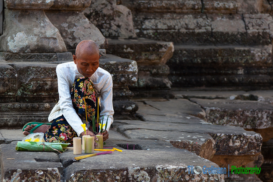 Buddhist in Angkor (Cambodia)