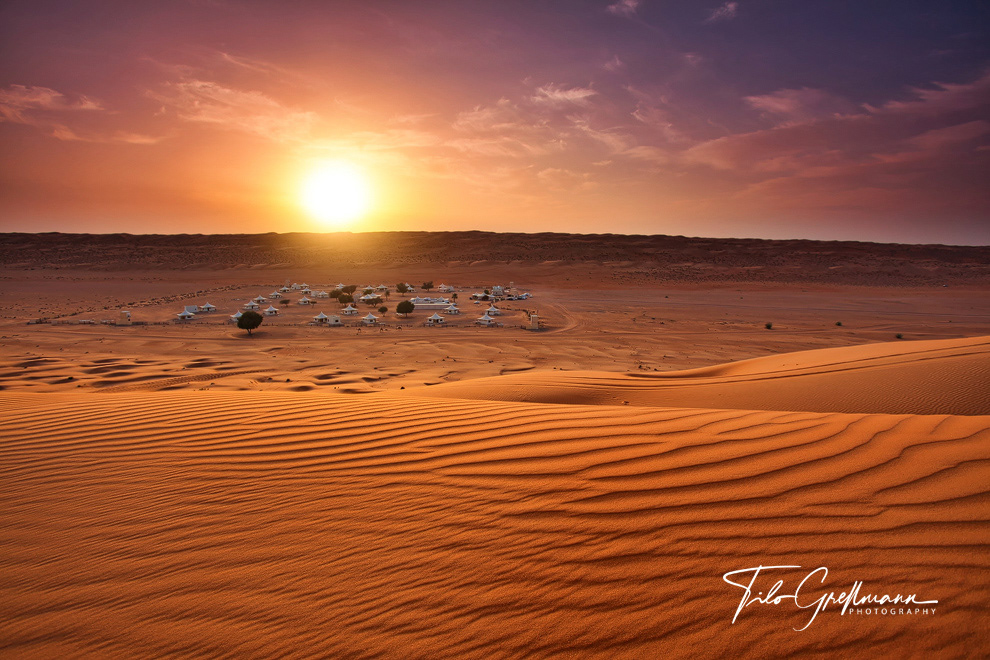 desert camp in Oman