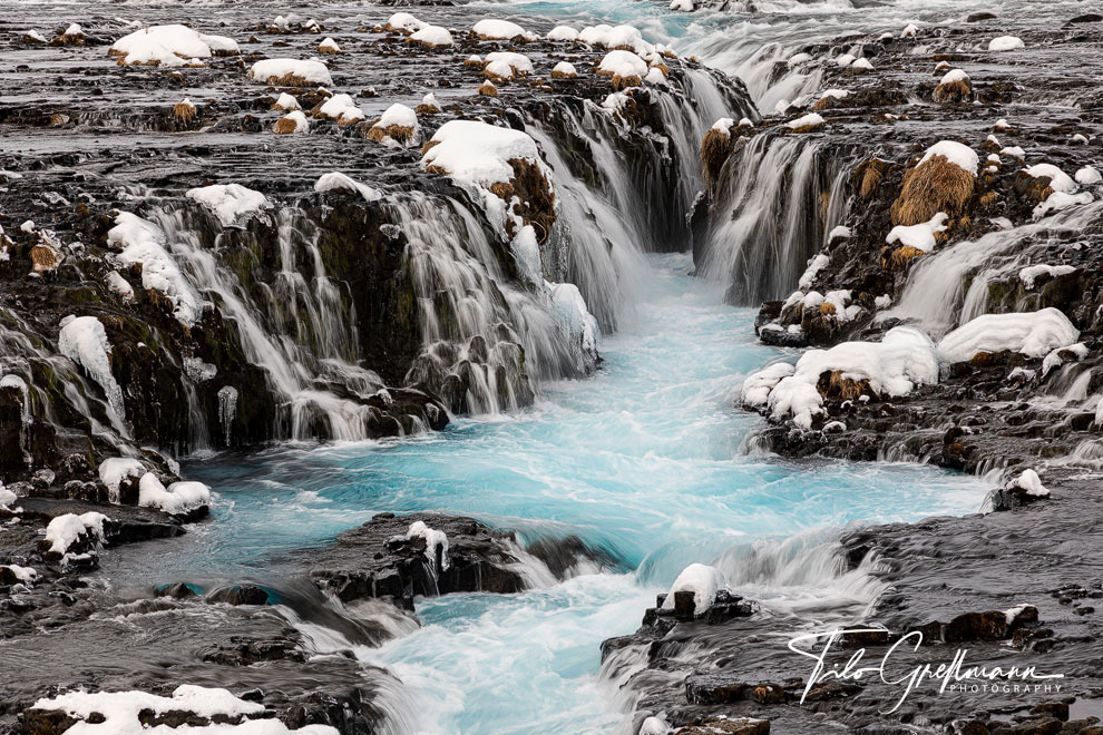 Bruarfoss waterfall, Iceland
