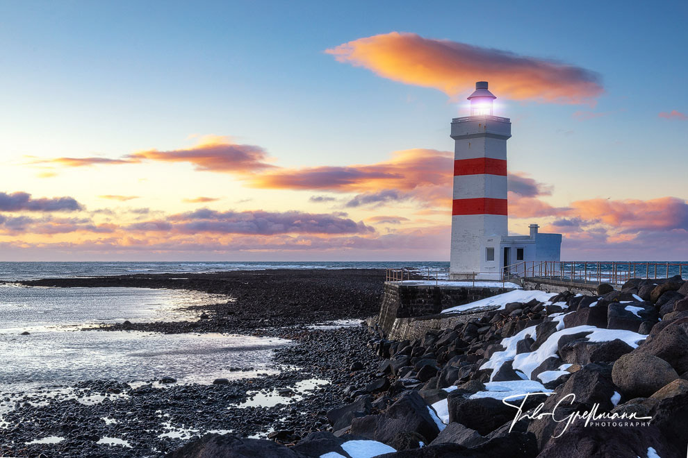 Gadur lighthouse, Iceland