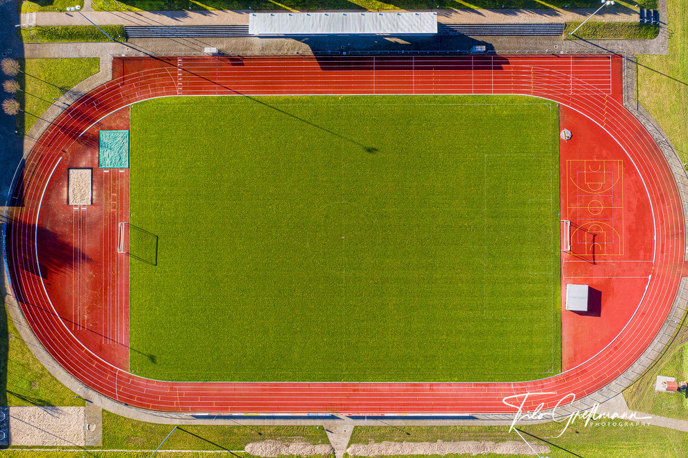 Top view Sportplatz