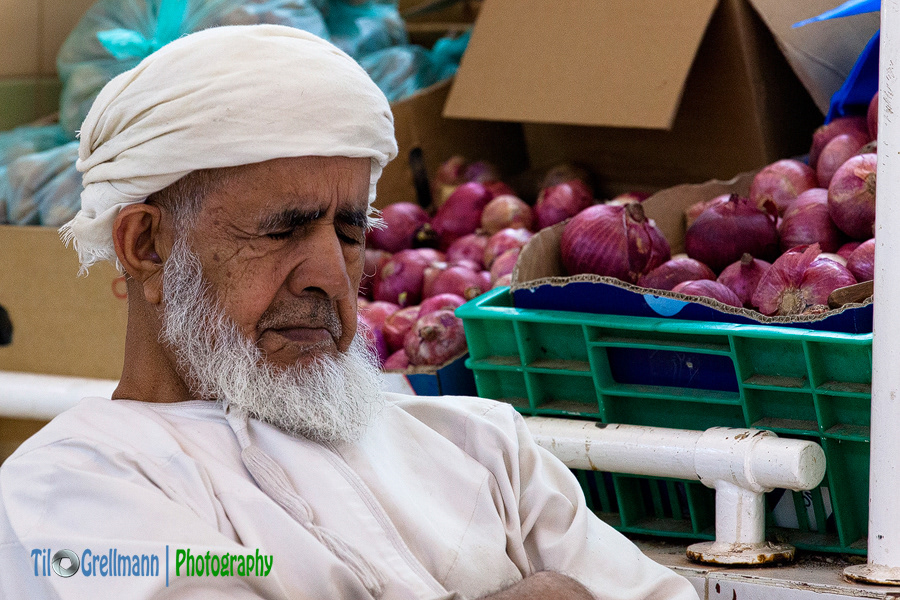 Traders at a market in Oman