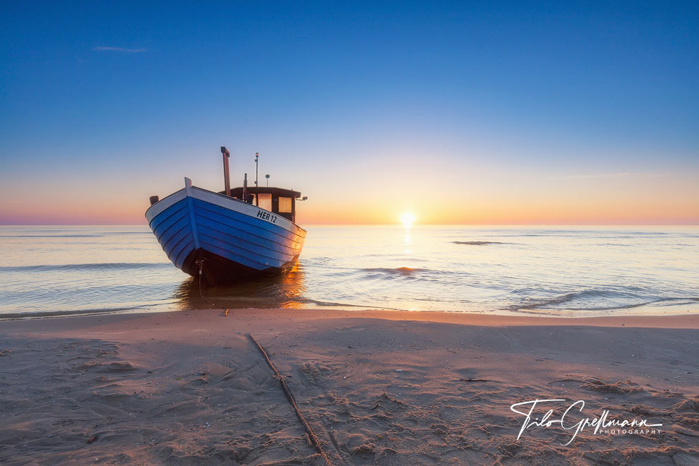 fishing boat on the island of Usedom