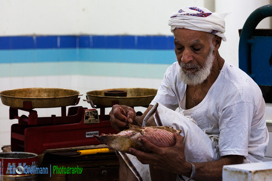 Traders at a market in Oman