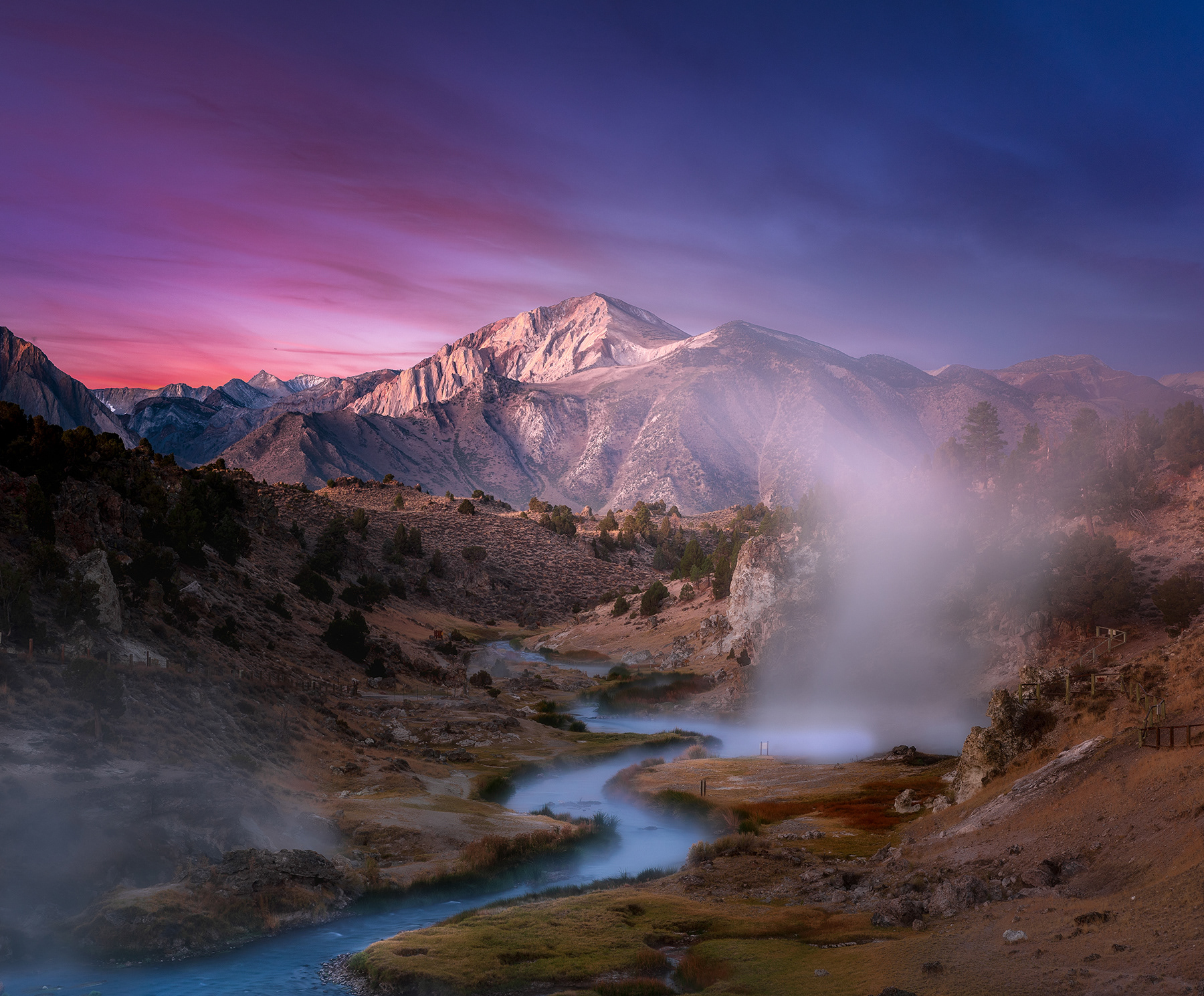 Hot Creek, Mammoth Lakes, CA