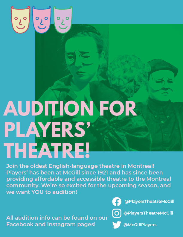 Promotion for Players' Theatre (2021)