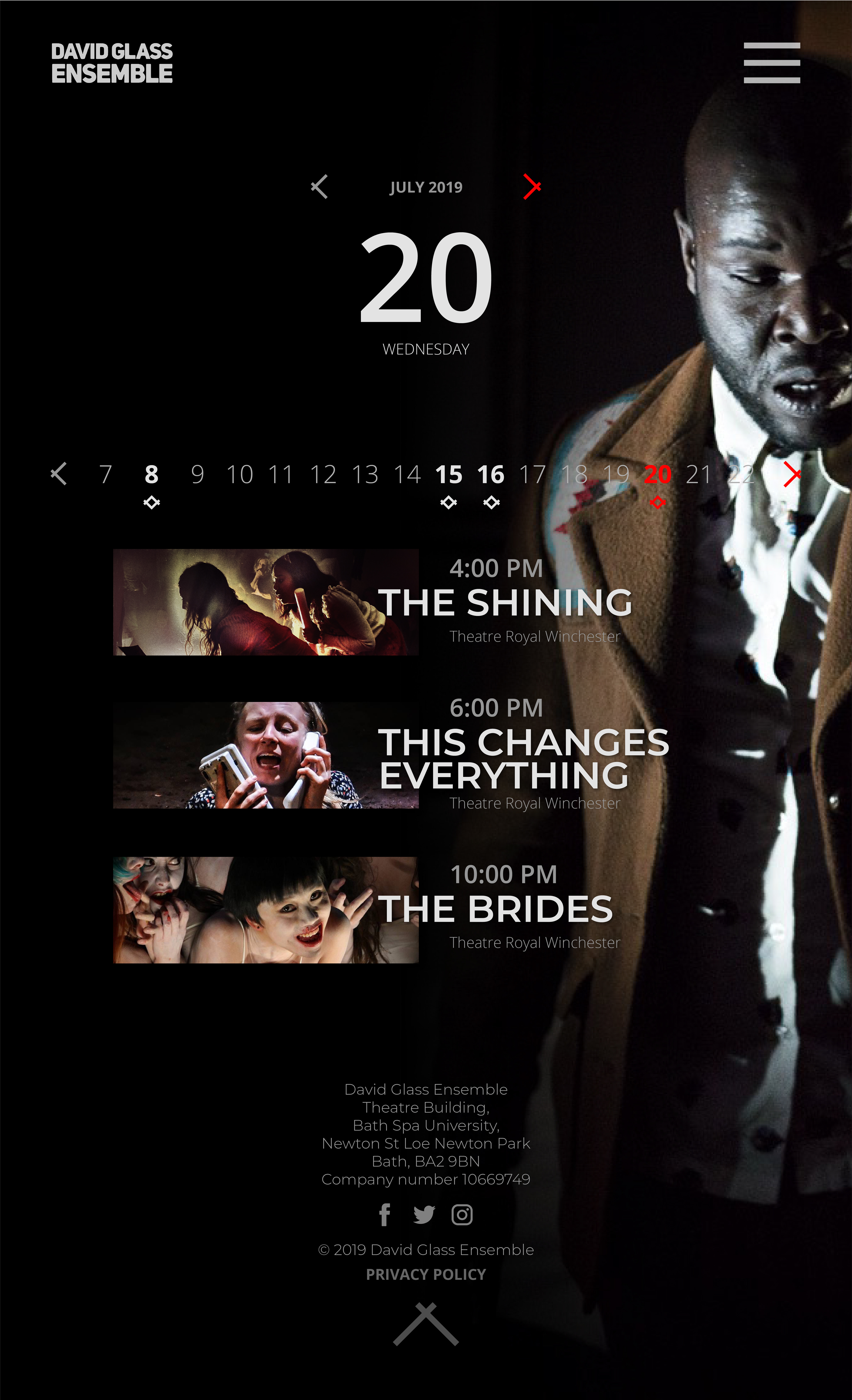 Event Calendar - Mobile