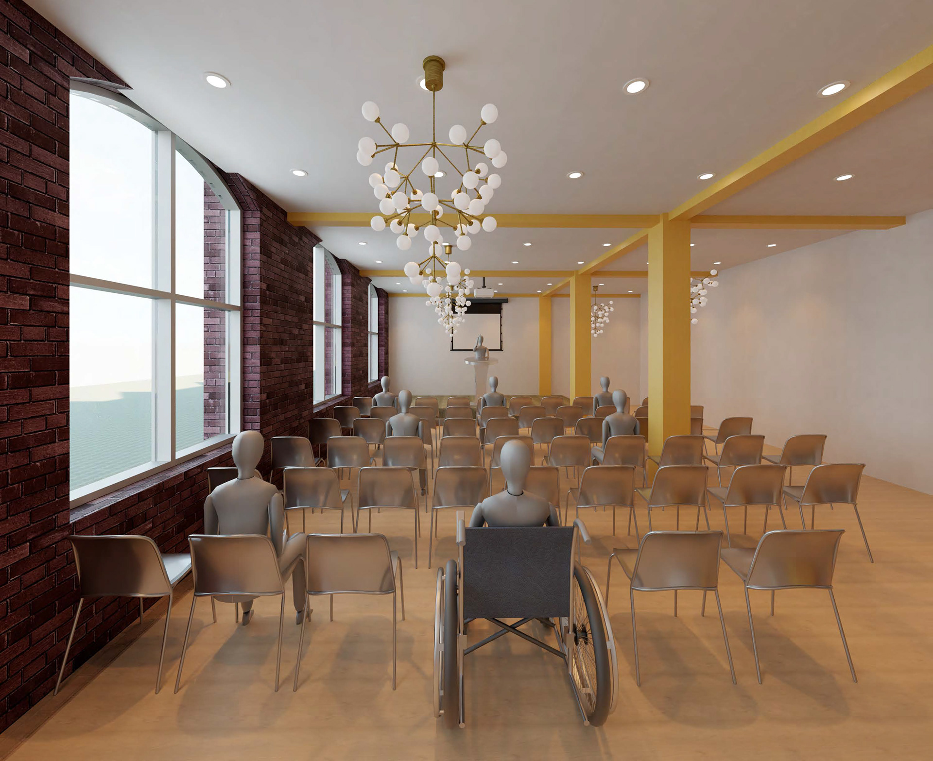 Public/Private Rentable Event Space (1st Floor)