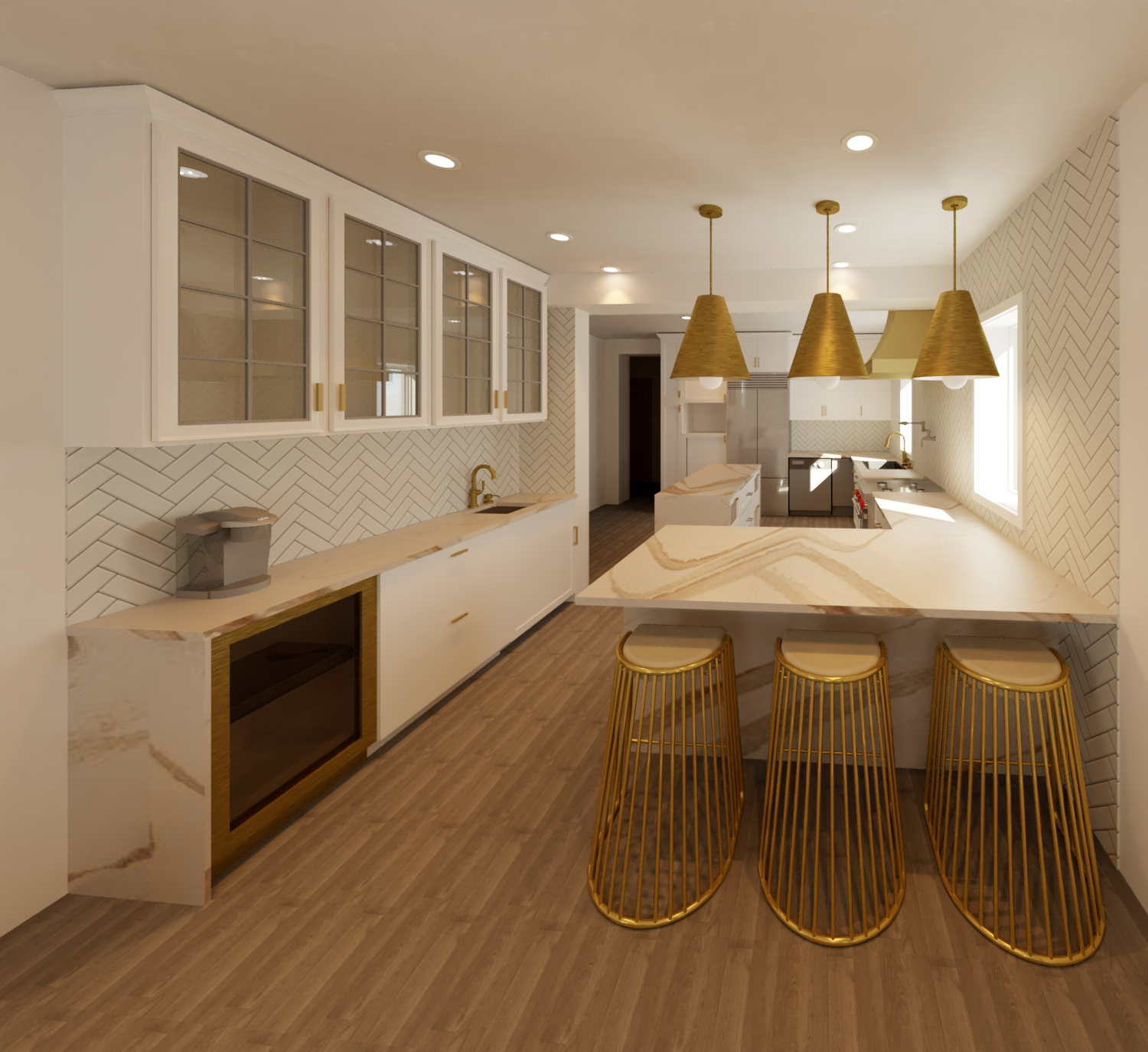 Kitchen in the day time