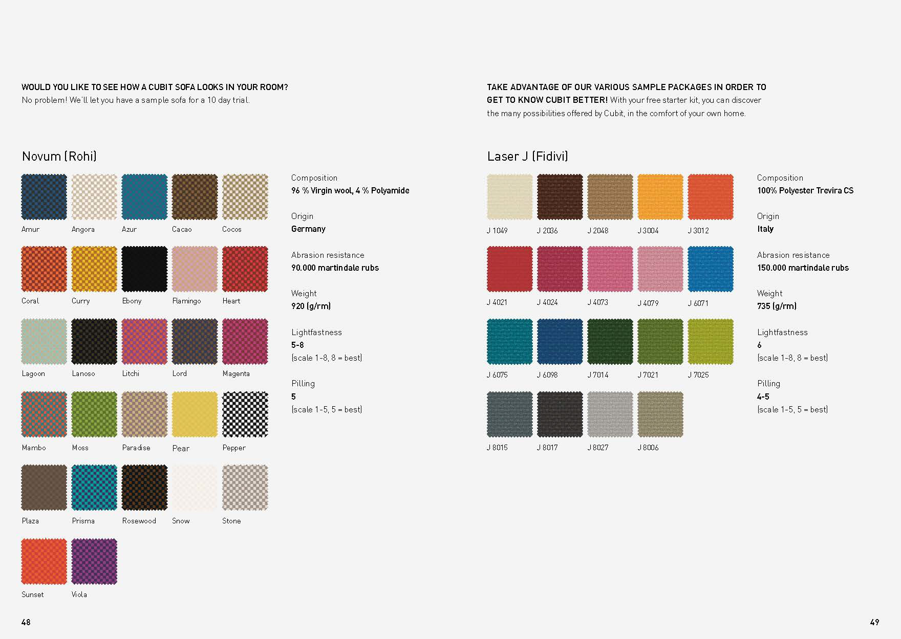 Couche Fabric Selection