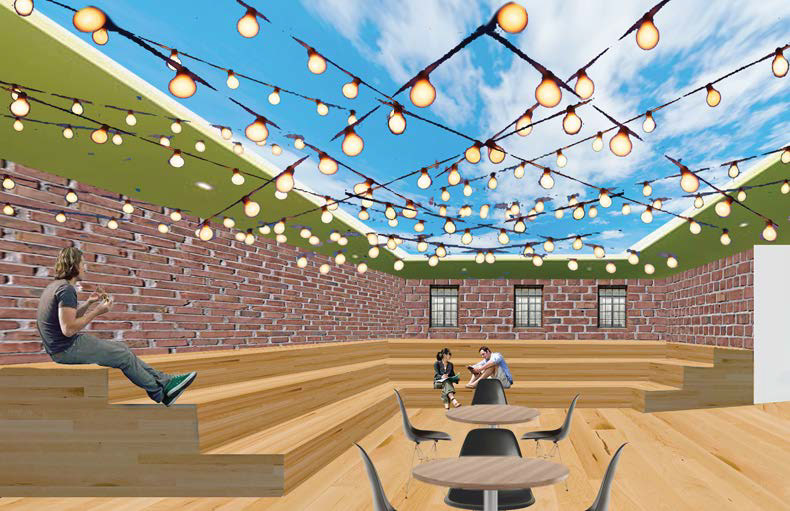 Green Oasis with Sky Light