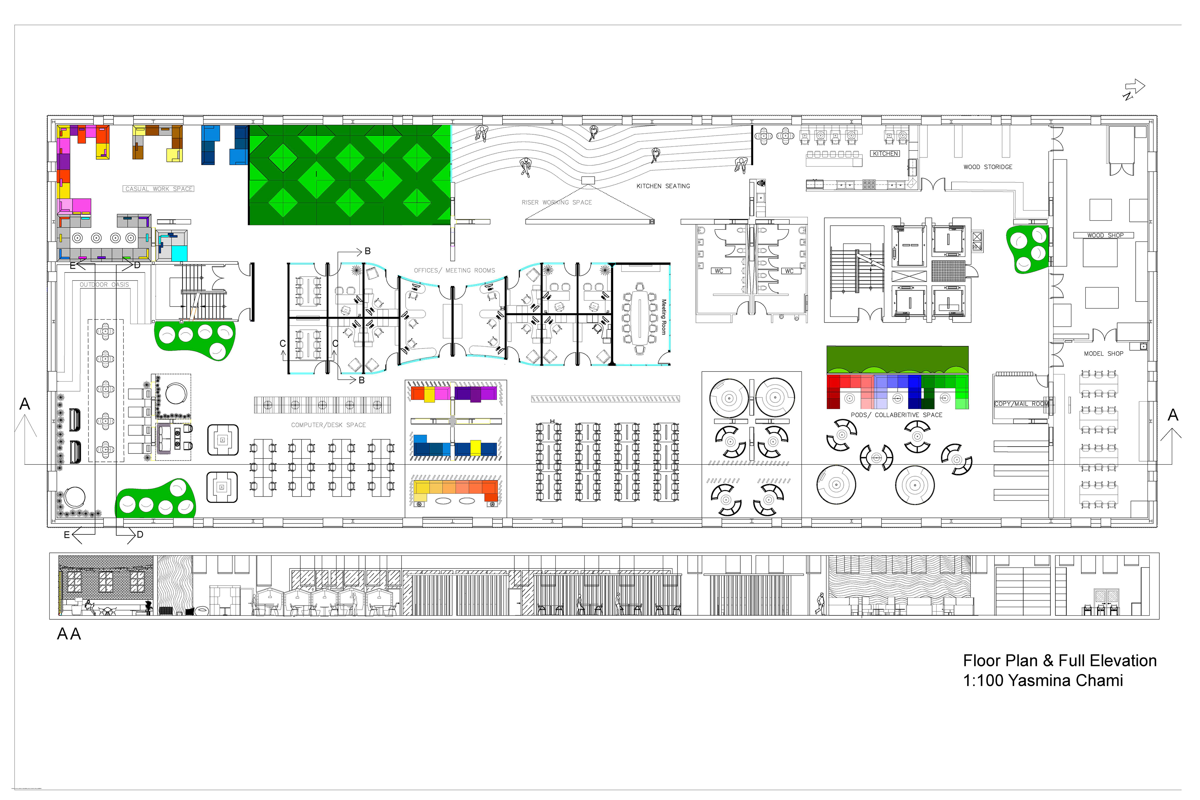Floor Plan And Elevation