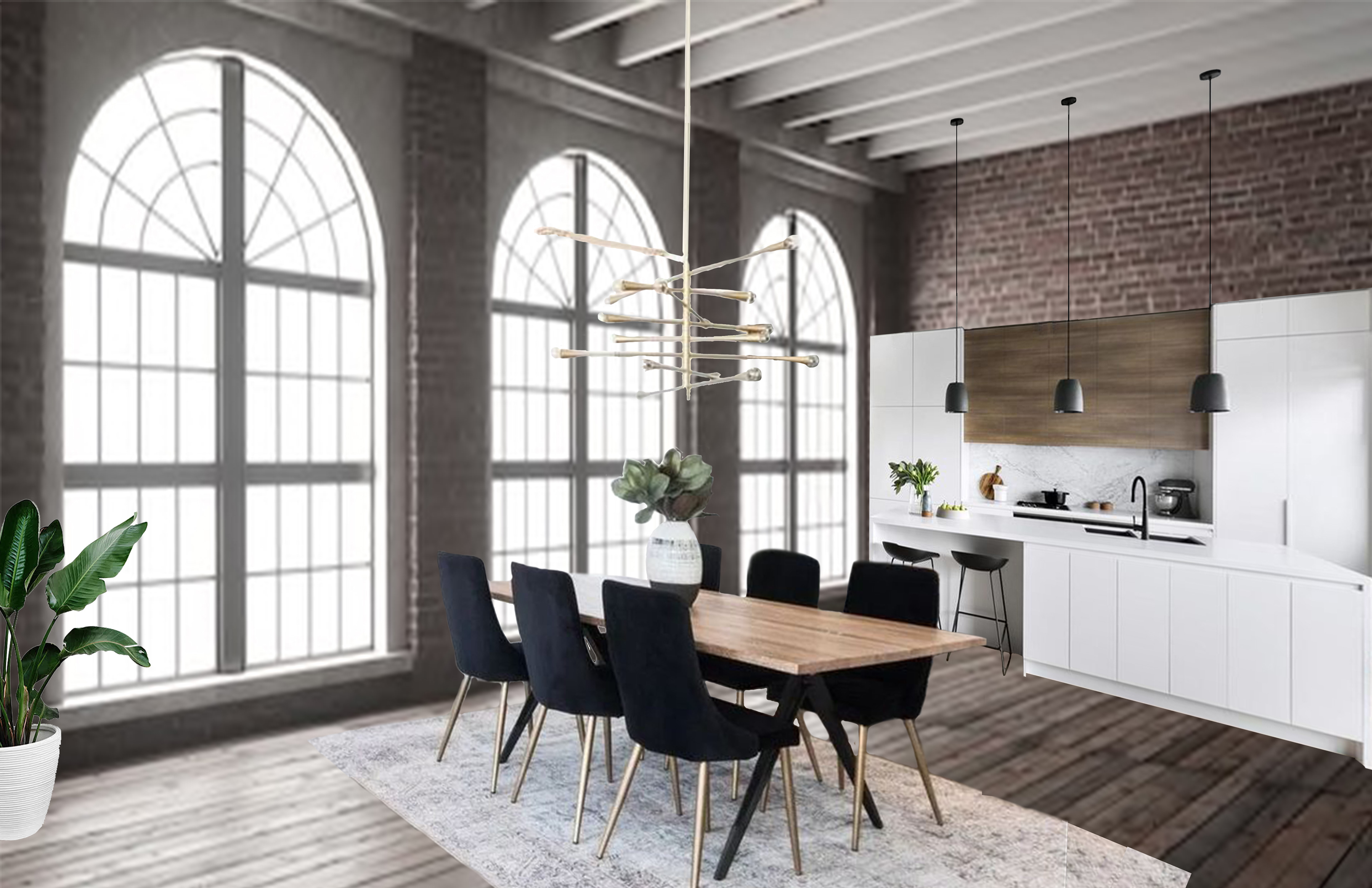 Residence Unit Kitchen and Dining