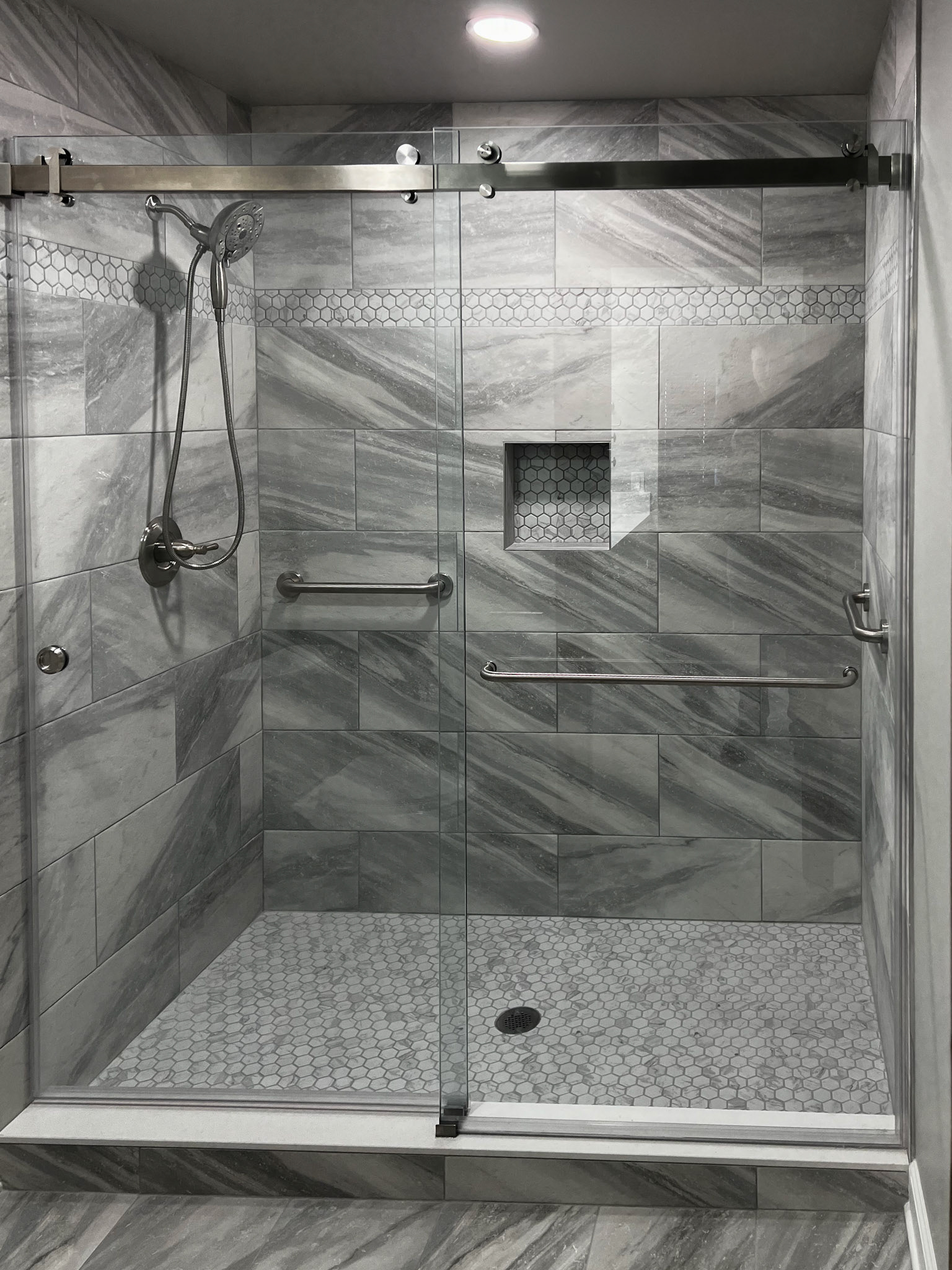 All Tile & Glass Shower