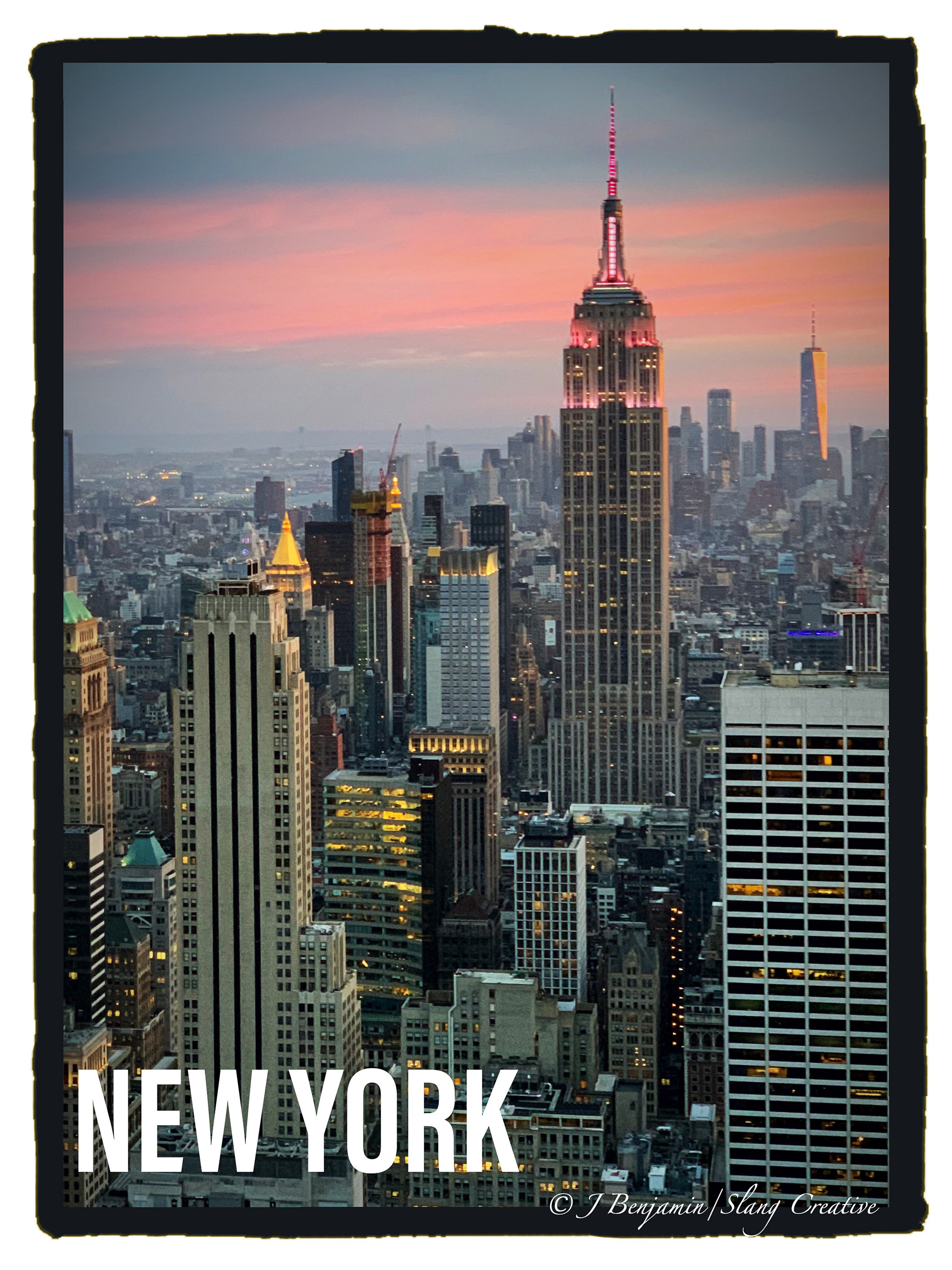 Empire State at Dusk - New York NY