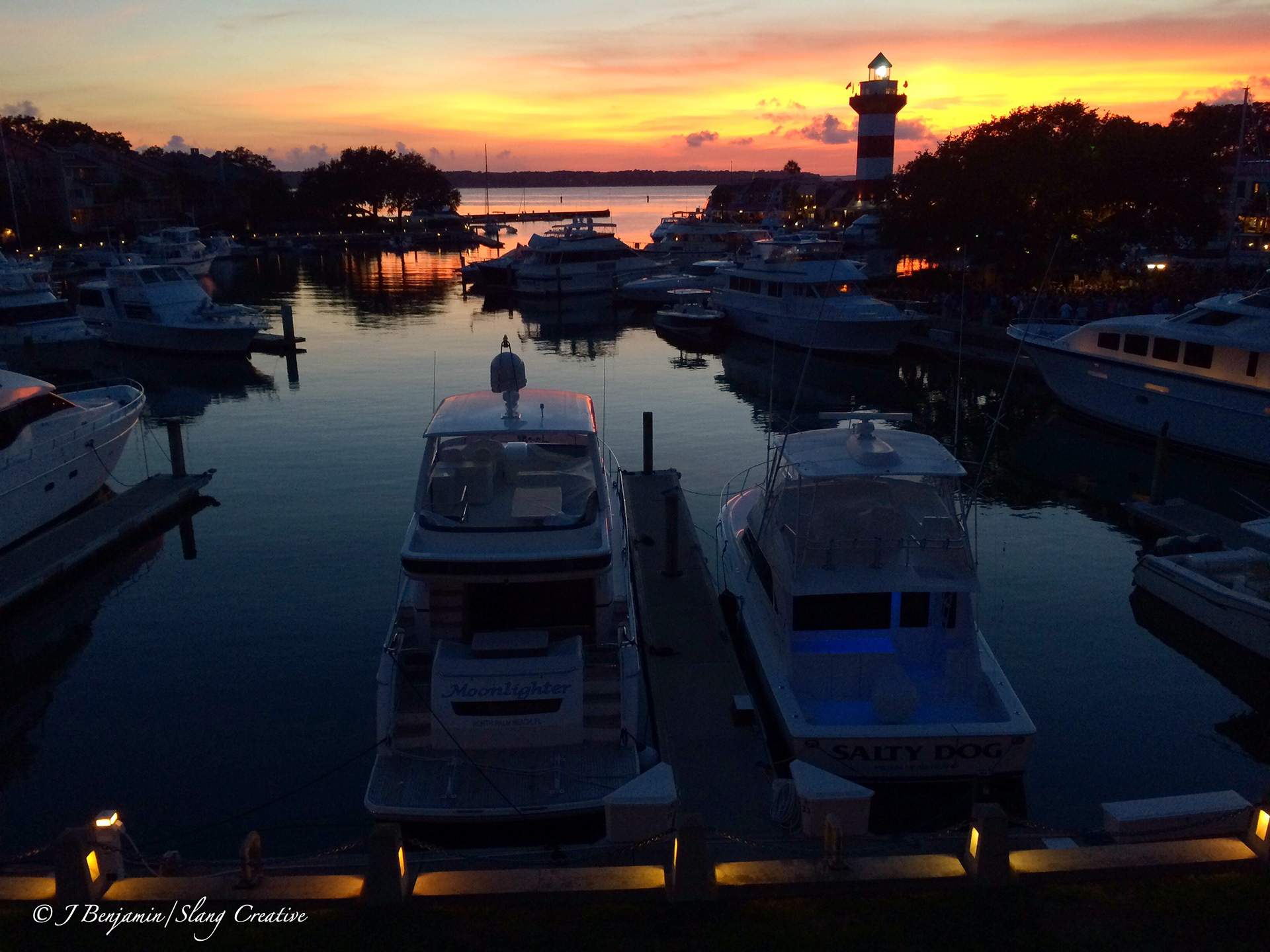 Harbour Town at Sunset - Hilton Head Island SC