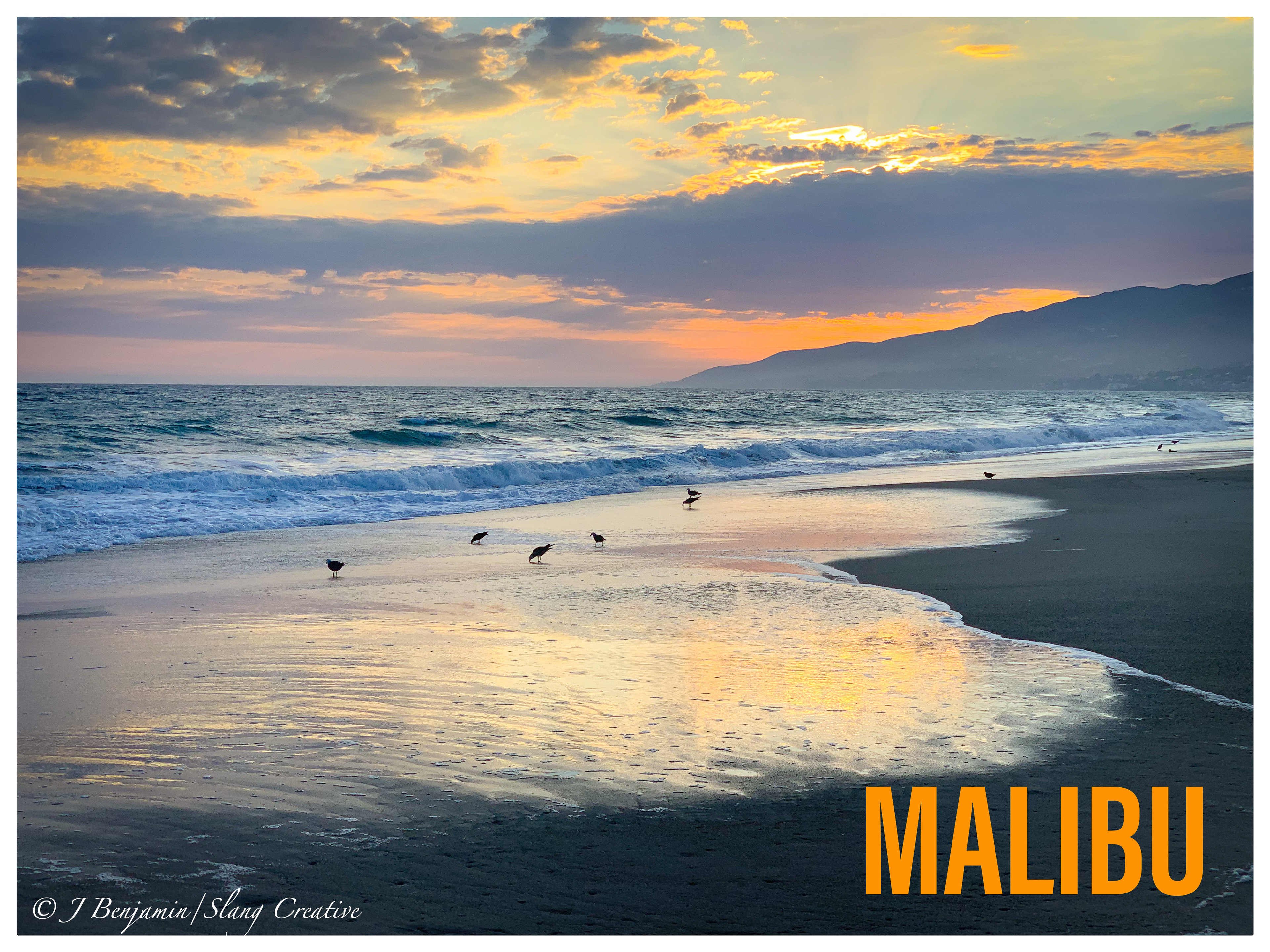 Pastel Painting - Malibu CA