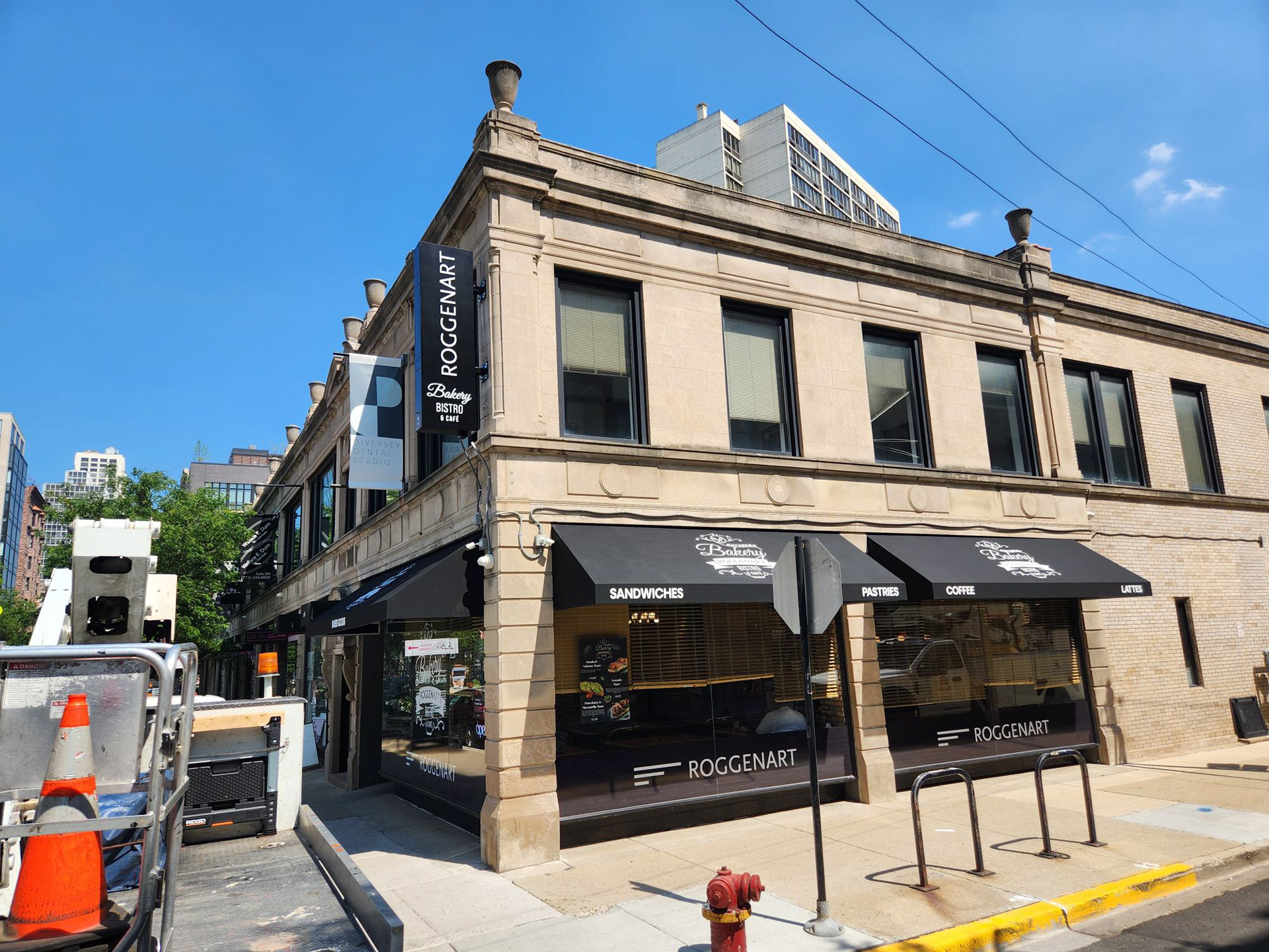 3x Awnings & Blade Sign