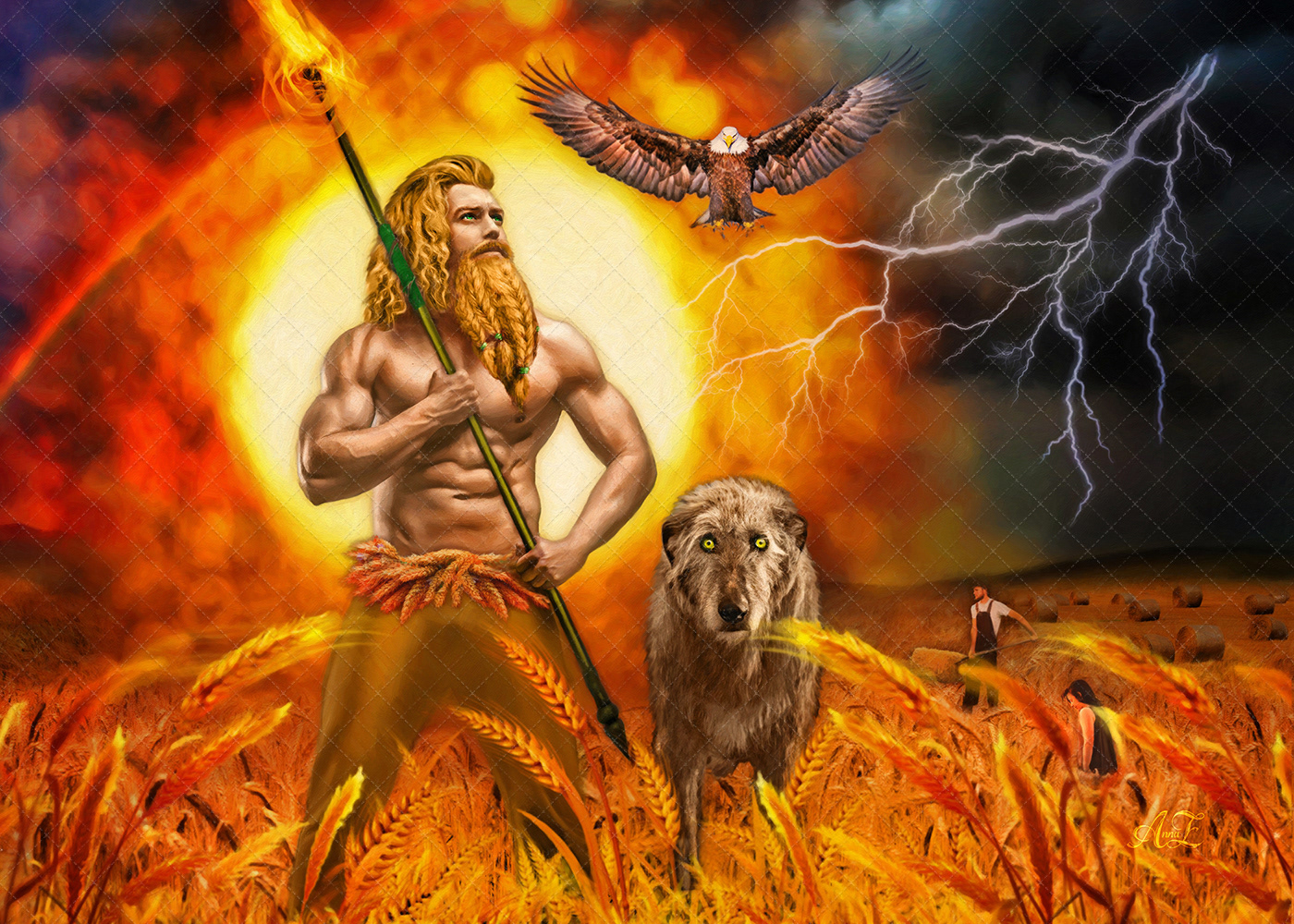 Lammas. Solar God Lugh.