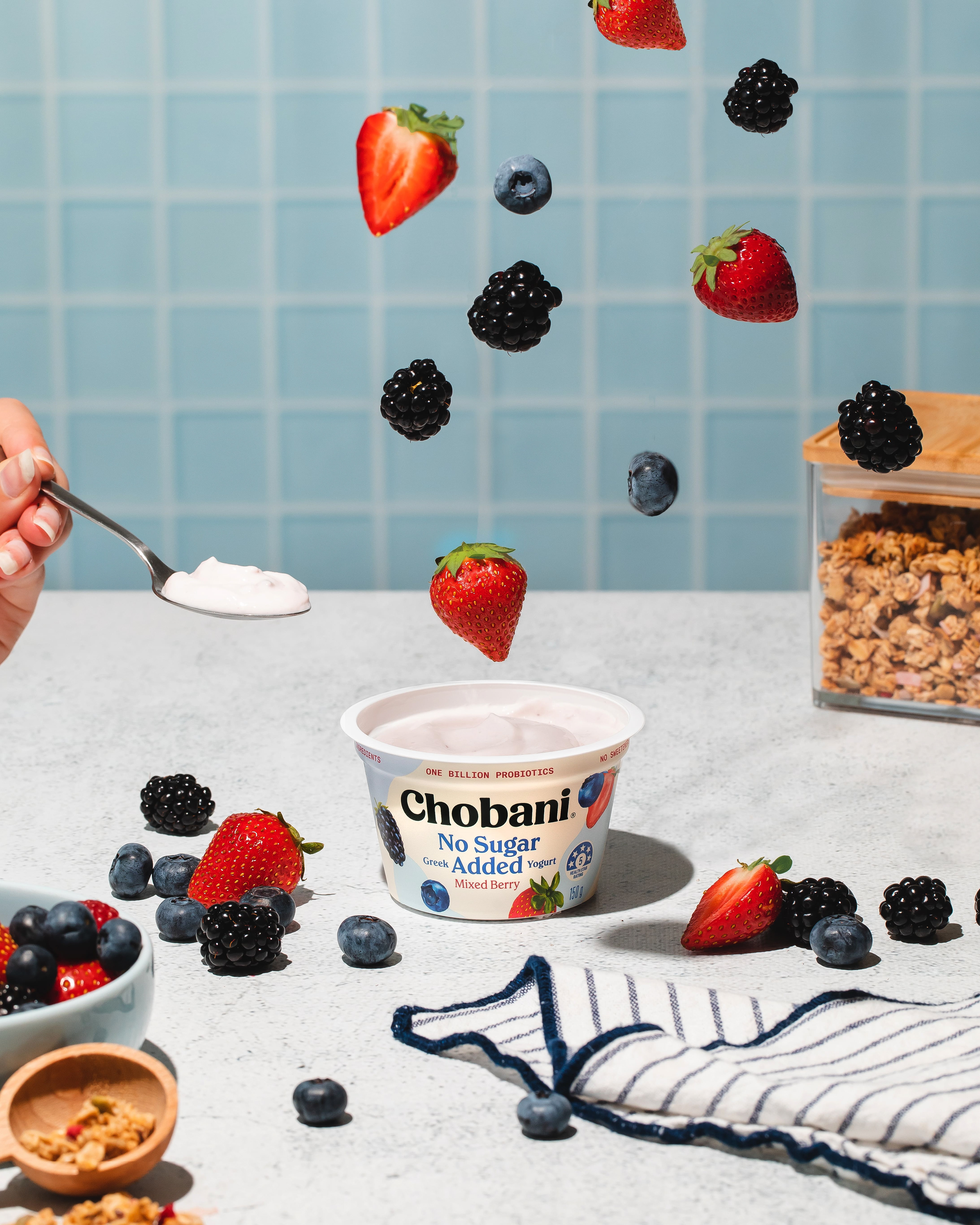 Chobani, Shot for Milkbar Digital. Food Styling by Vicki Valsamis
