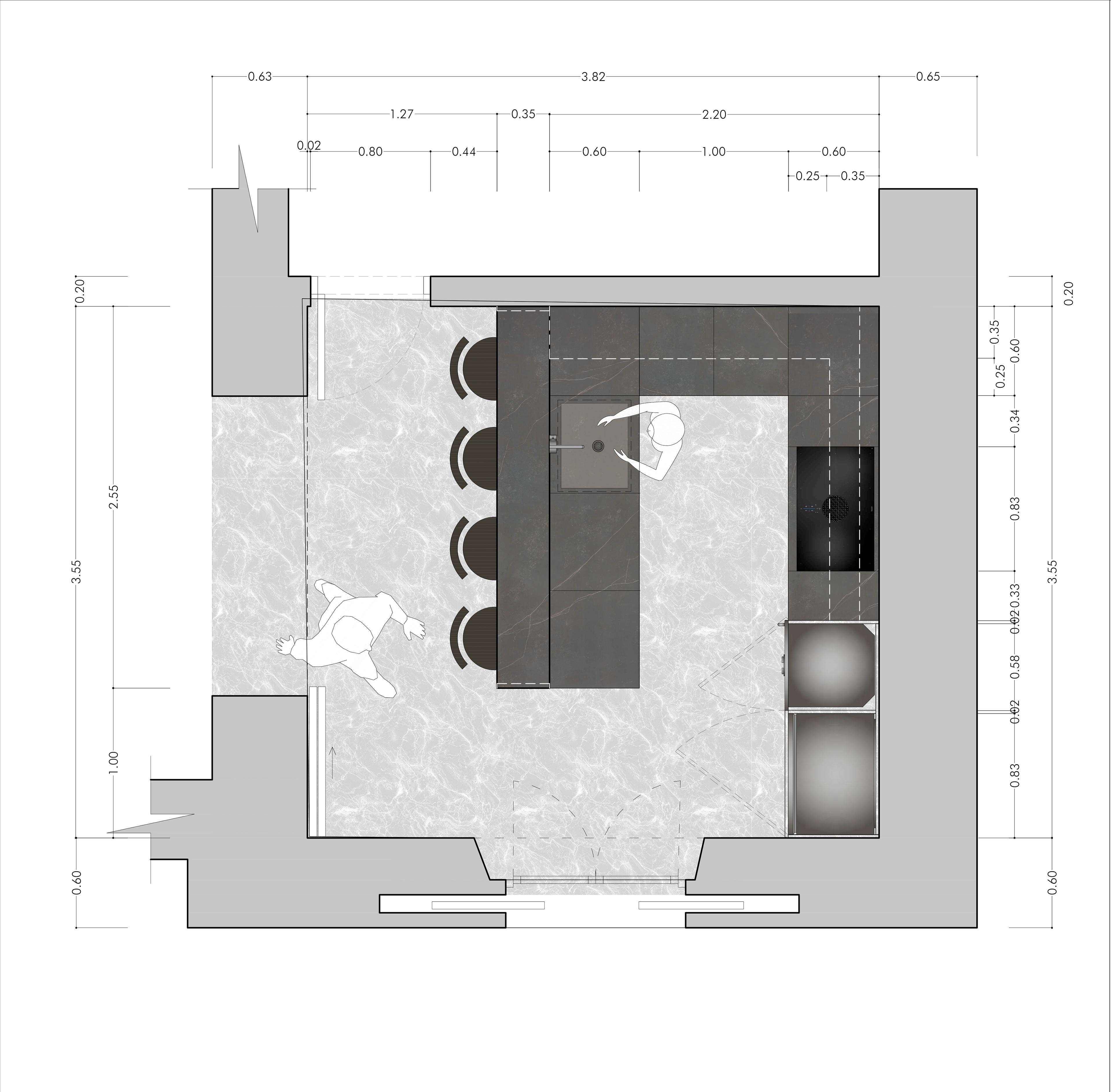 Option 1 Kitchen Second Floor Plan