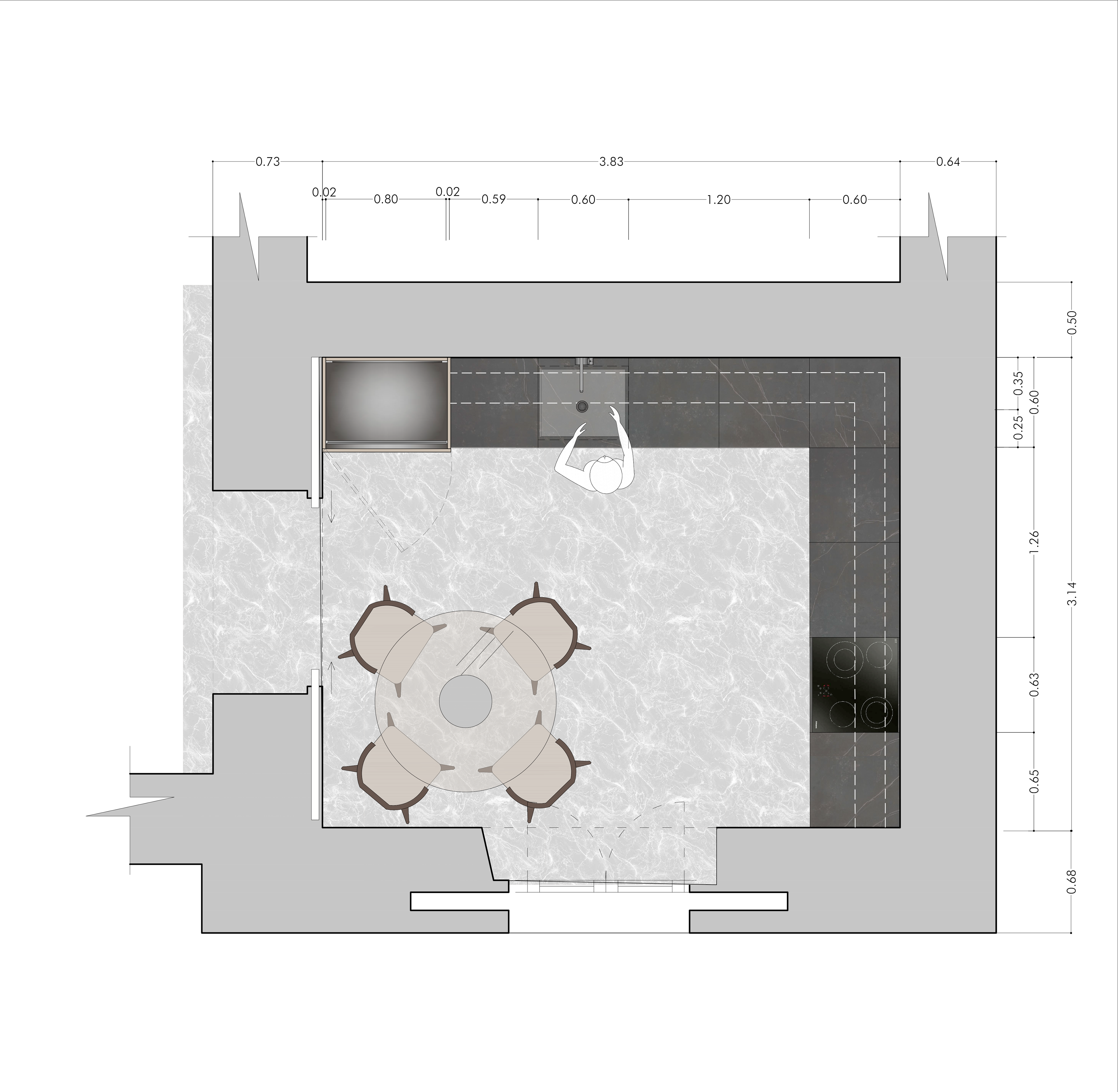 Kitchen First Floor Plan