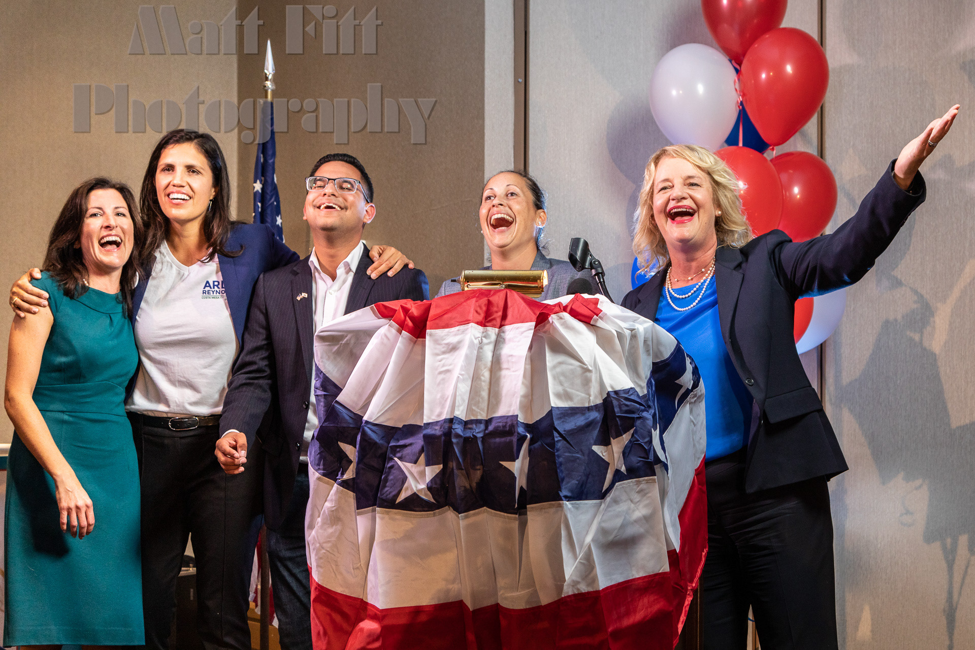 Election Night in Costa Mesa, Nov 6, 2018