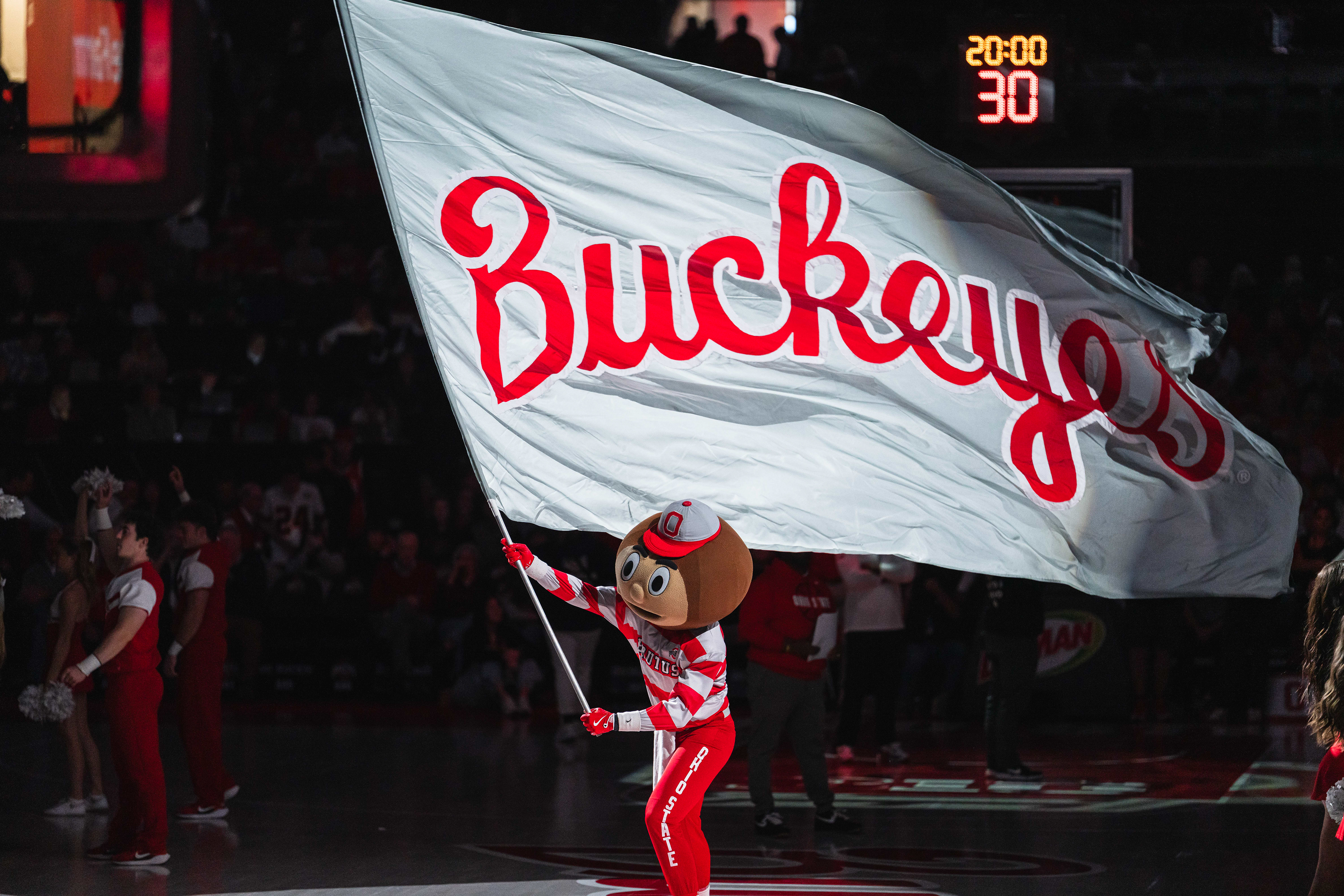 Brutus Waving the Script Buckeyes Flag | November 16, 2025