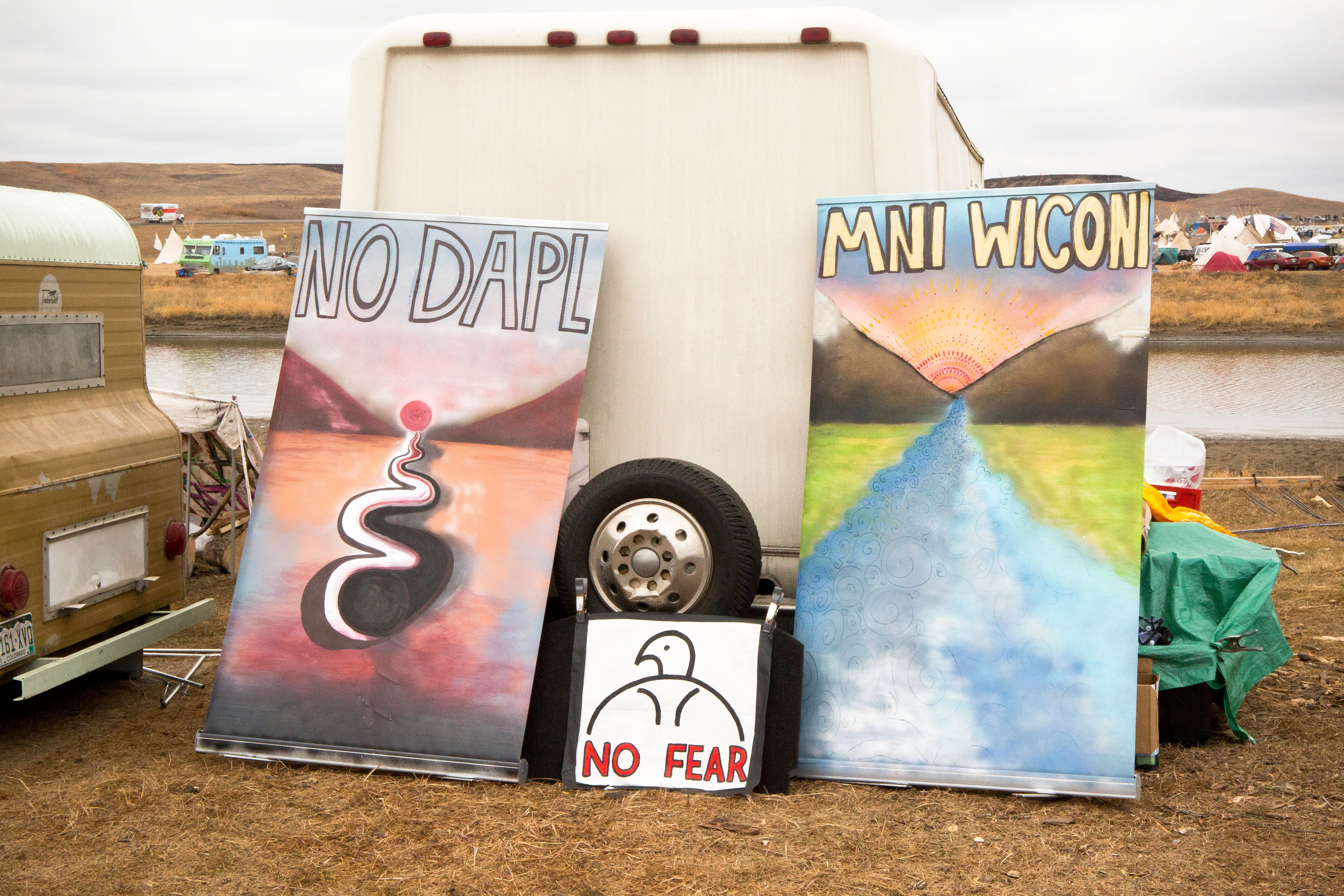 Mni Wiconi, Lakota for "Water is Life."
