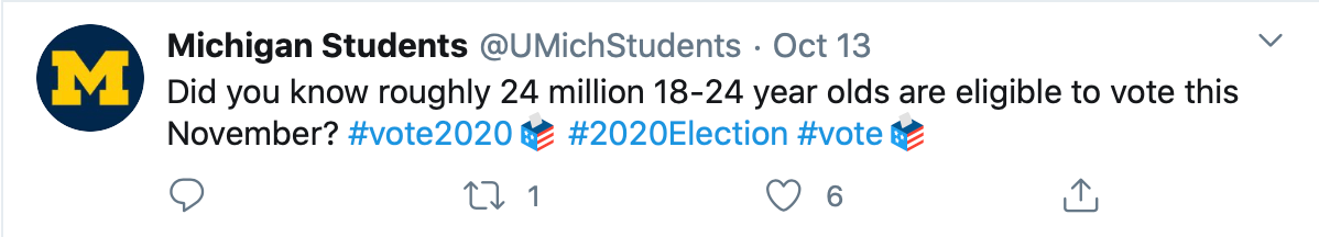 Part of @UMichStudents takeover, Caption, 2020
