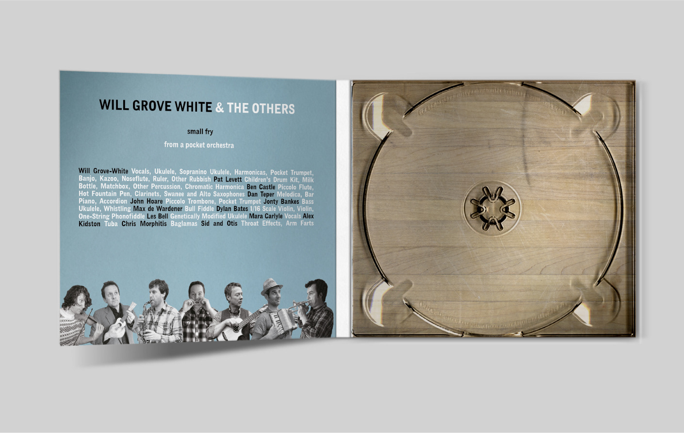 CD packaging design by Peter Gibbons