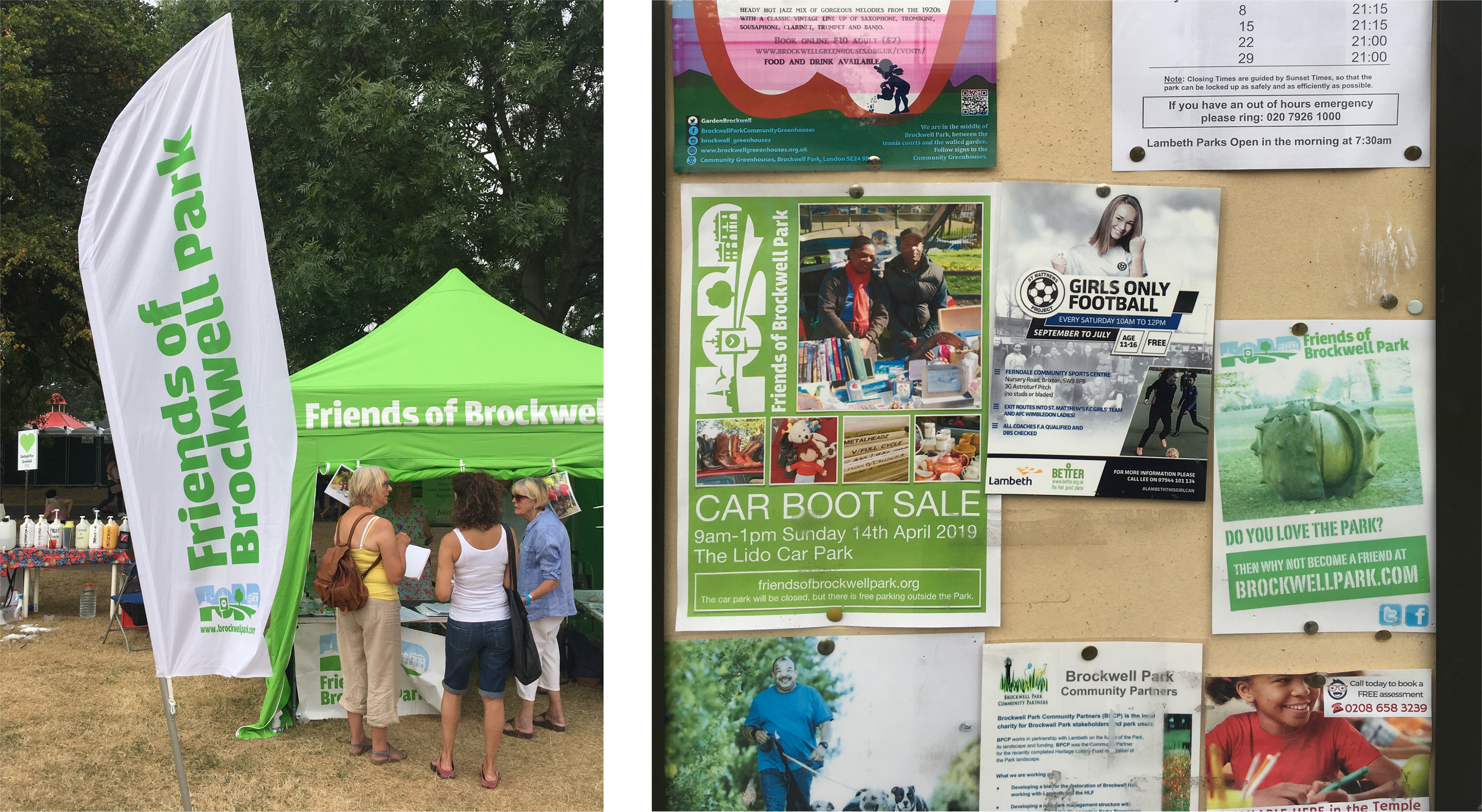 Friends of Brockwell Event Promotion