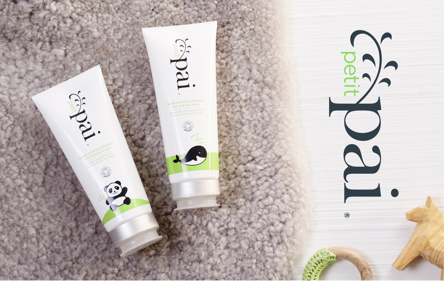 Petit Pai identity and packaging design by Peter Gibbons