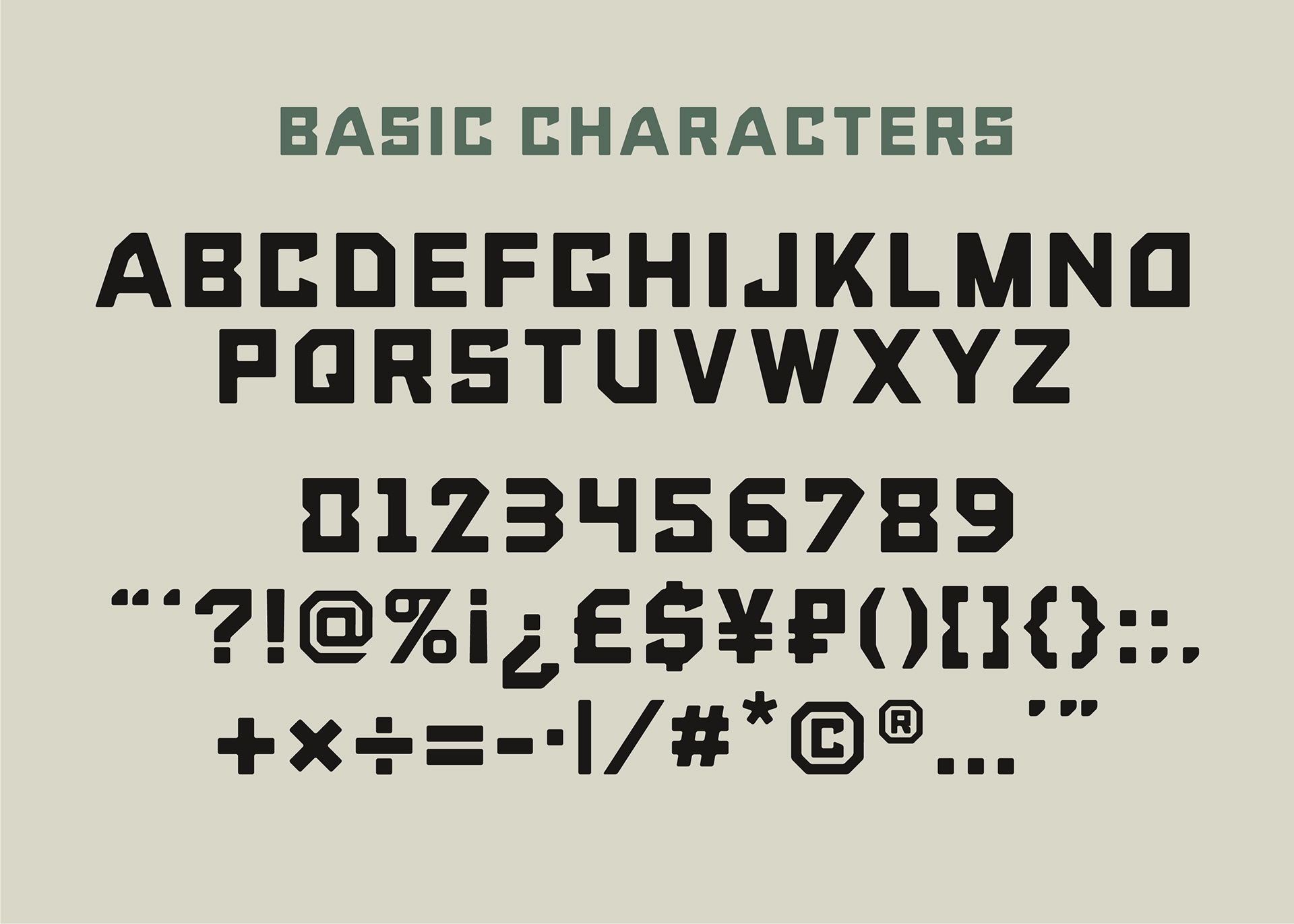 Reliance Brixton Typeface by Peter Gibbons