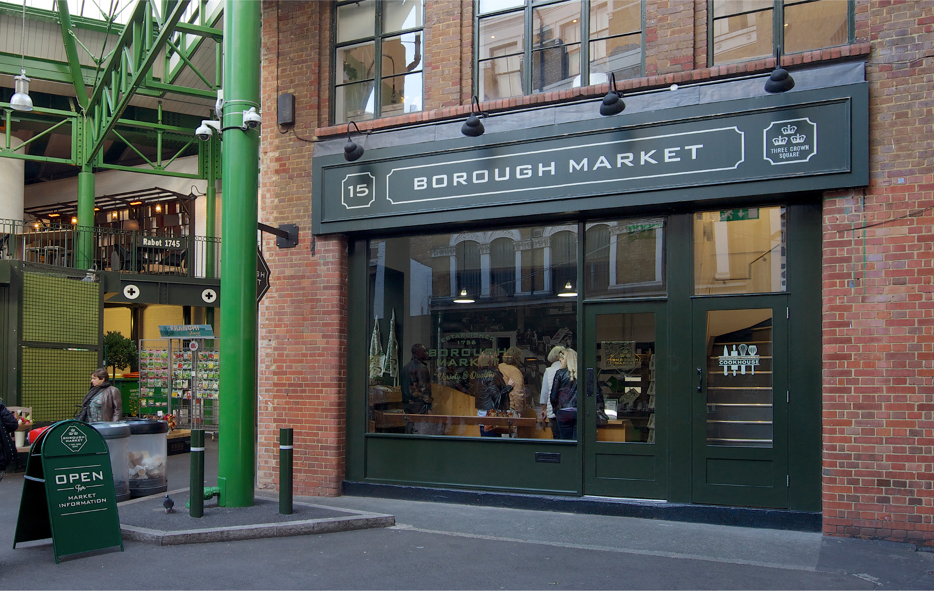 Environmental branding for Borough Market by Peter Gibbons