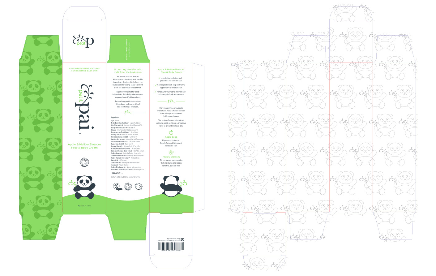 Petit Pai identity and packaging design by Peter Gibbons