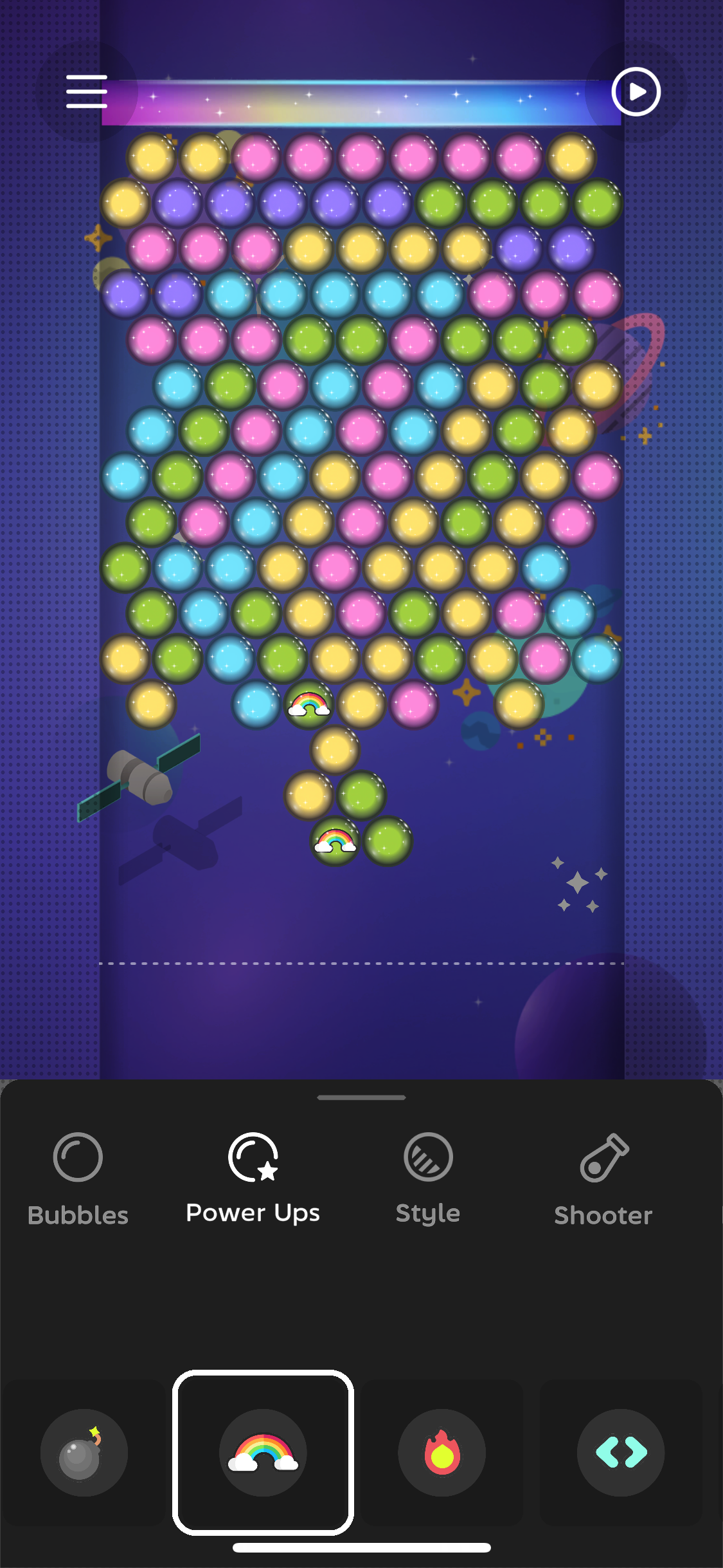 Stamp powers onto your bubbles
